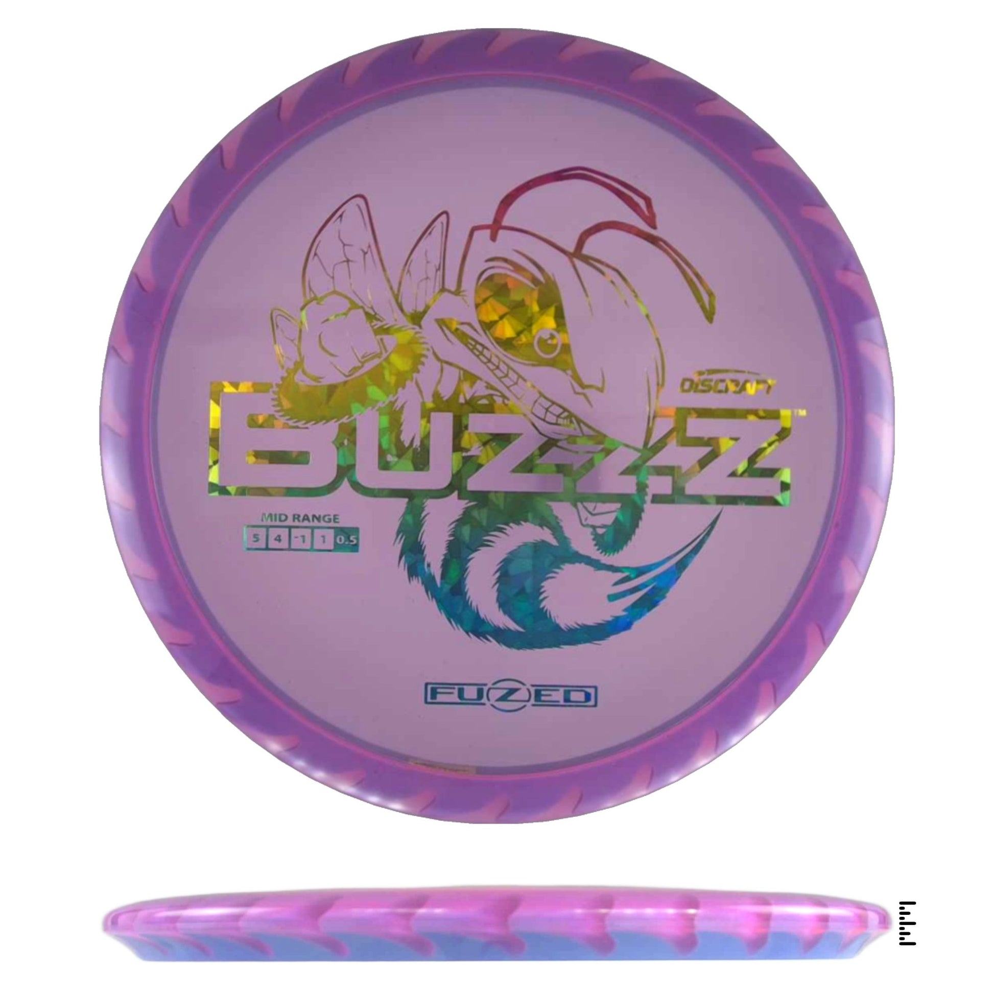Discraft Fuzed Line Buzzz Saw Pattern (Buzzzsaw) - Violet / Blue - Powergrip USA