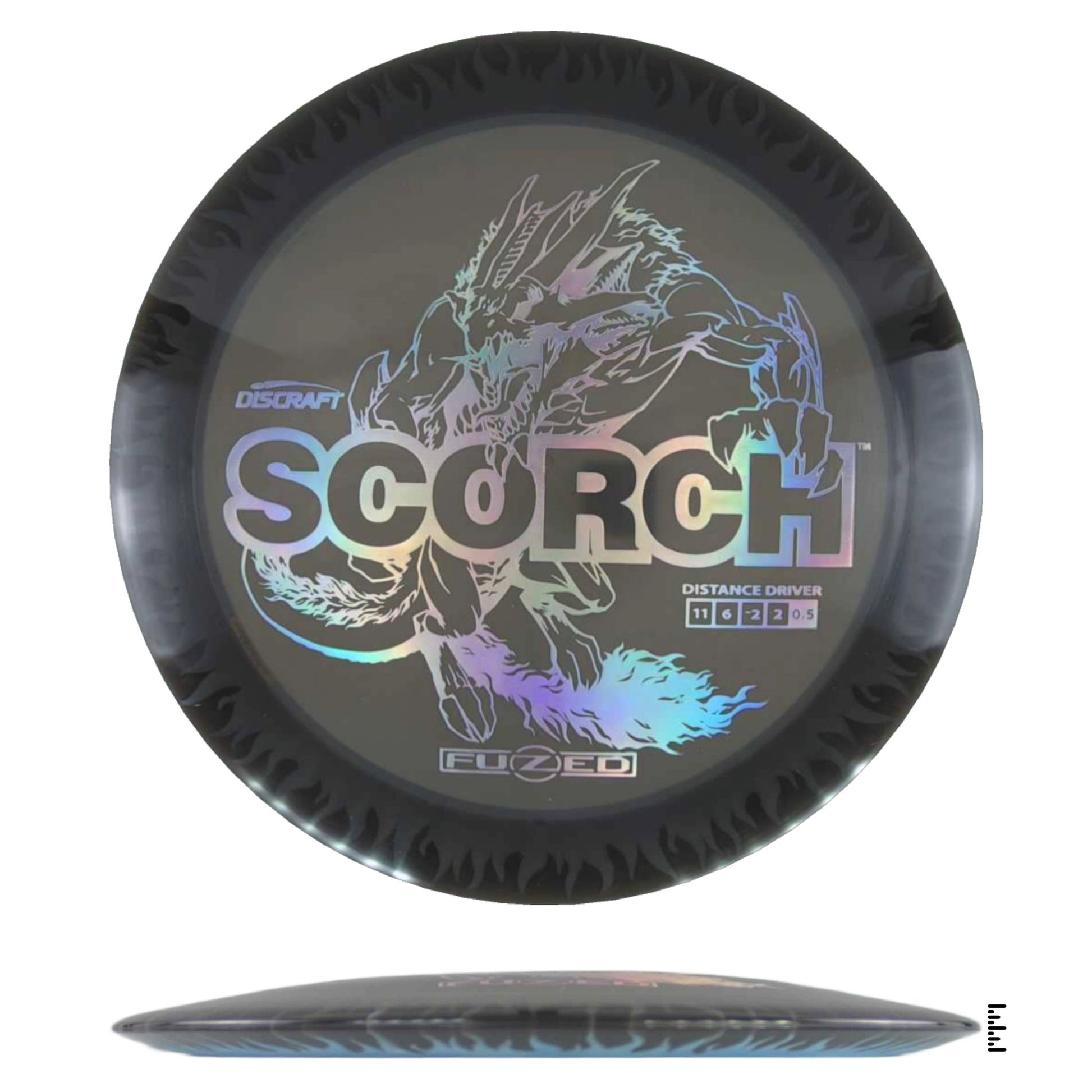 Discraft Fuzed Line Scorch - Black / Light Blue - Powergrip USA