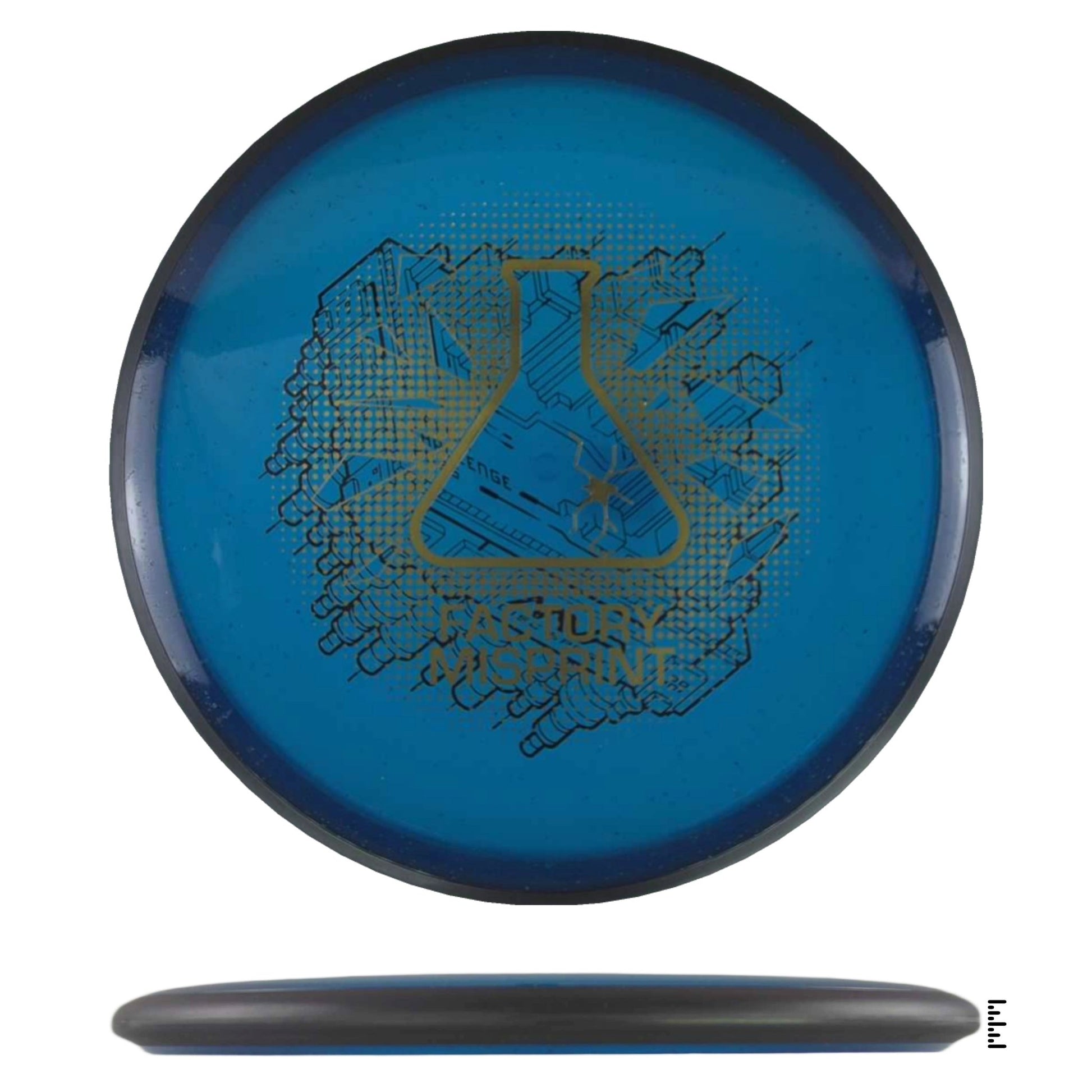 MVP Disc Sports Particle Glow Proton Uplink Factory Misprint - Blue - Powergrip USA