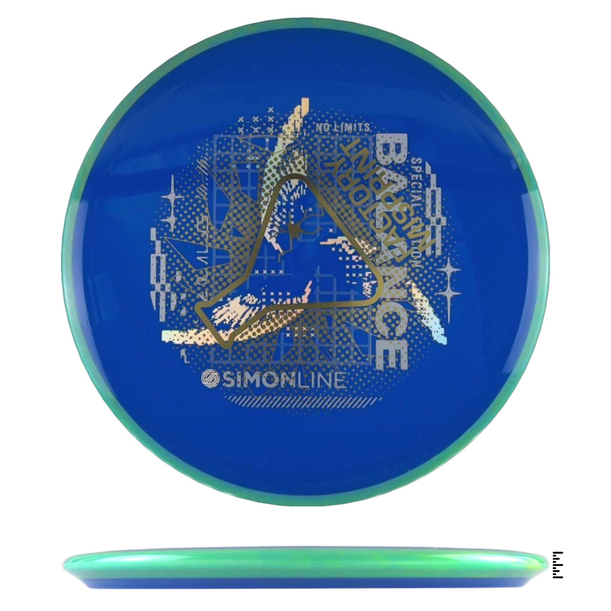 Axiom Discs Neutron Balance Factory Misprint - Blue / Turquoise - Powergrip USA