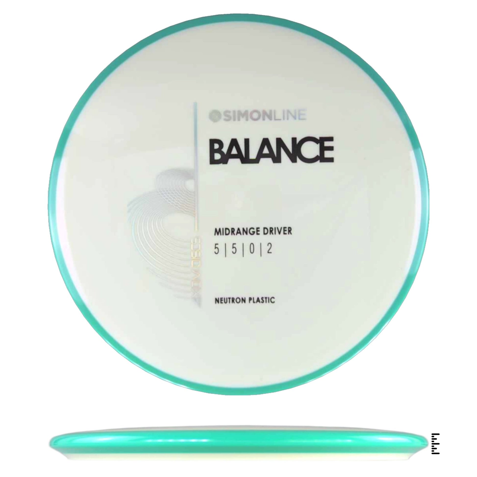 Axiom Discs Neutron Balance - White / Turquoise - Powergrip USA