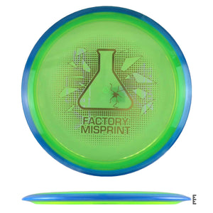 Axiom Discs Proton Virus Factory Misprint - Green / Blue - Powergrip USA