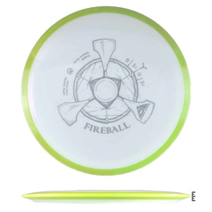 Axiom Discs Neutron Fireball - White / Fluorescent Yellow - Powergrip USA