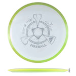 Axiom Discs Neutron Fireball - White / Fluorescent Yellow - Powergrip USA