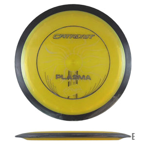 Yellow Catalyst Plasma disc golf disc