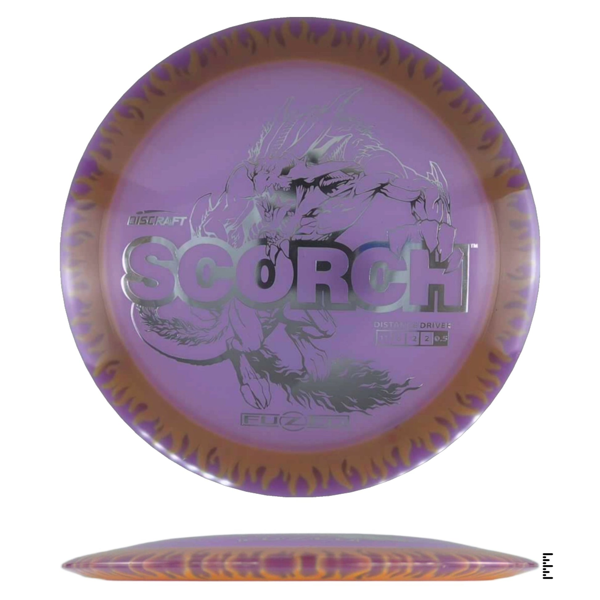Discraft Fuzed Line Scorch - Violet / Orange - Powergrip USA