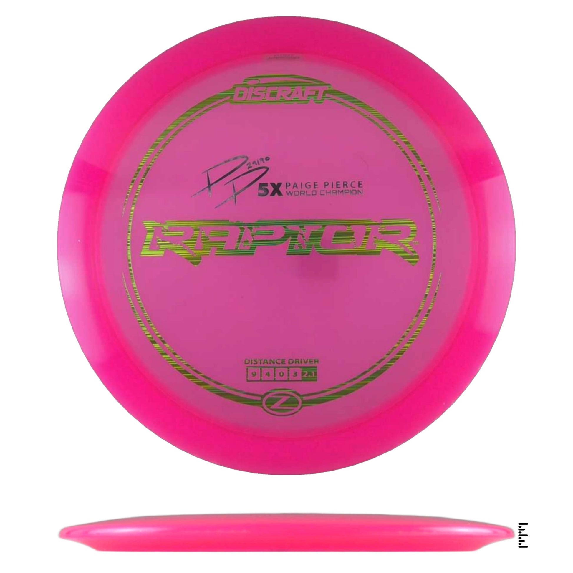 Discraft Z Line Raptor Paige Pierce 5x Edition - Pink - Powergrip USA