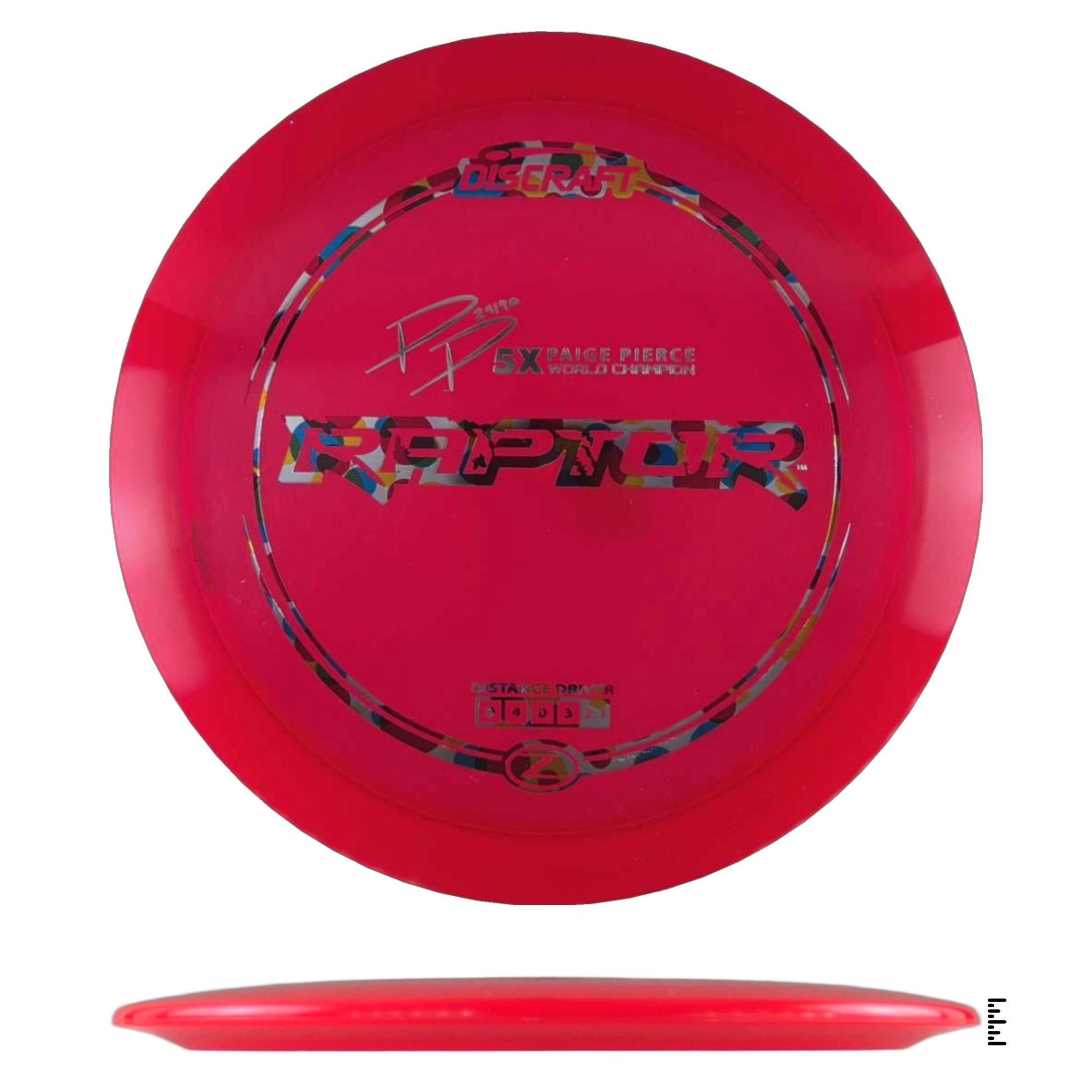 Discraft Z Line Raptor Paige Pierce 5x Edition - Red - Powergrip USA