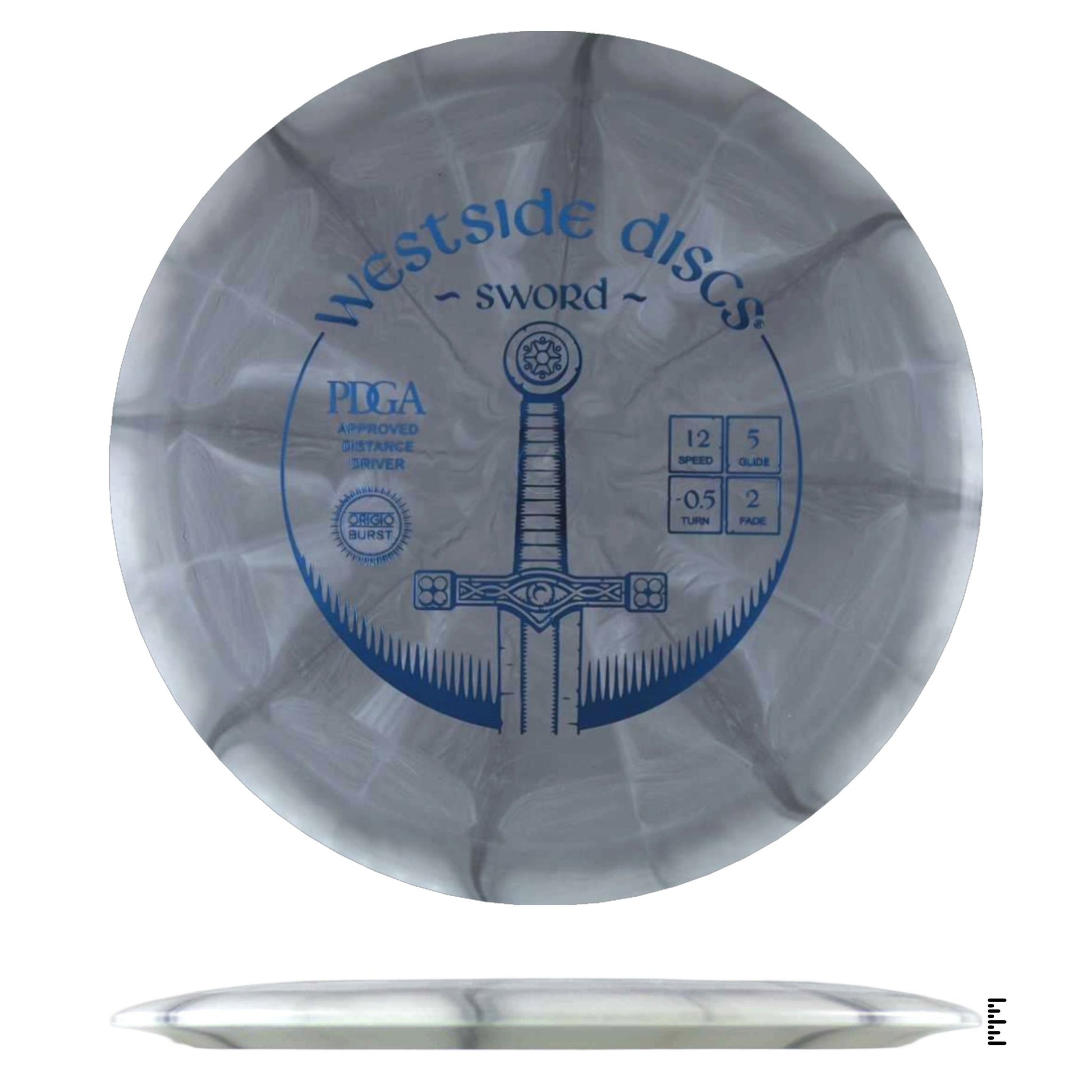 Westside Discs BT Origio Burst Sword - Gray - Powergrip USA