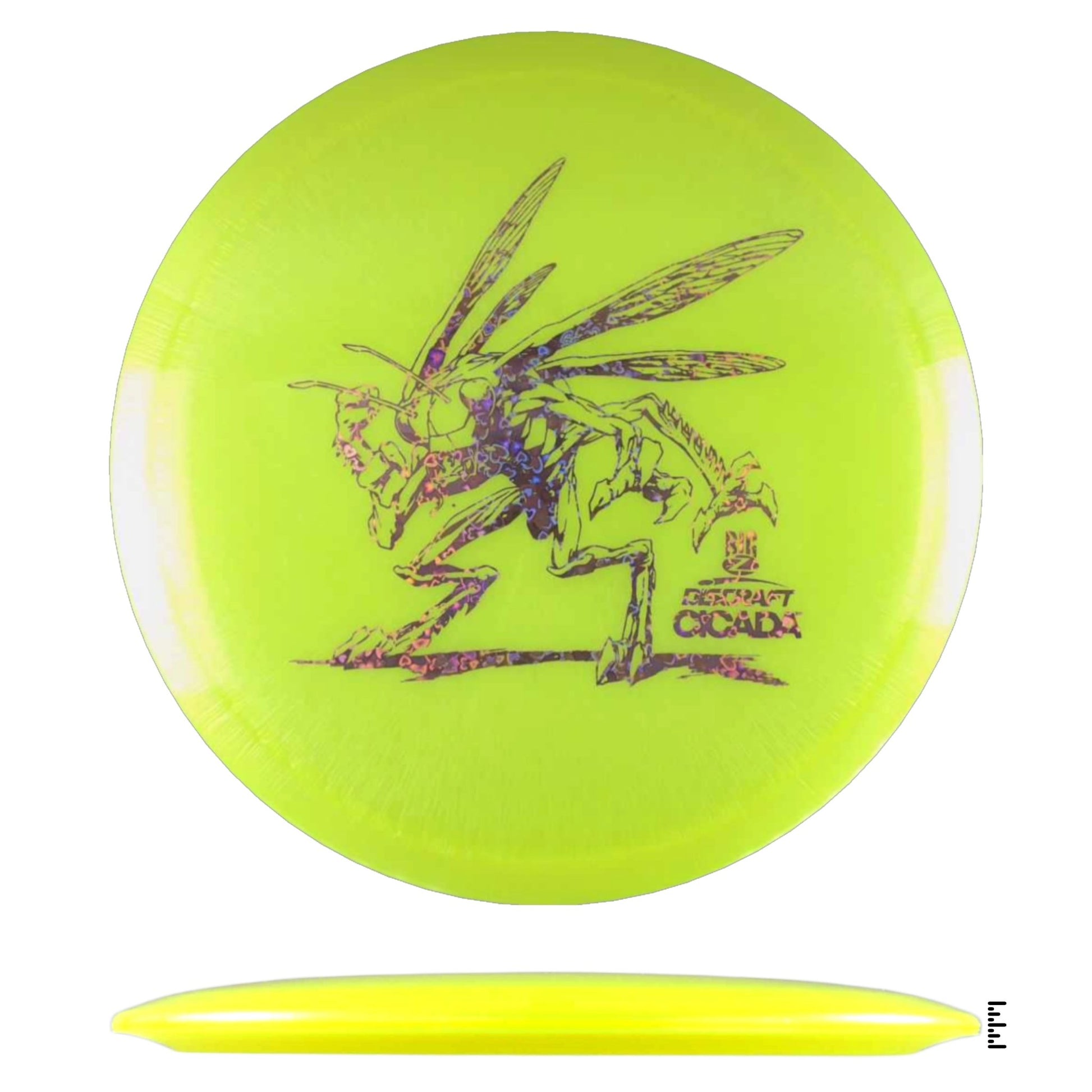 Discraft Big Z Cicada - Fluorescent Yellow - Powergrip USA