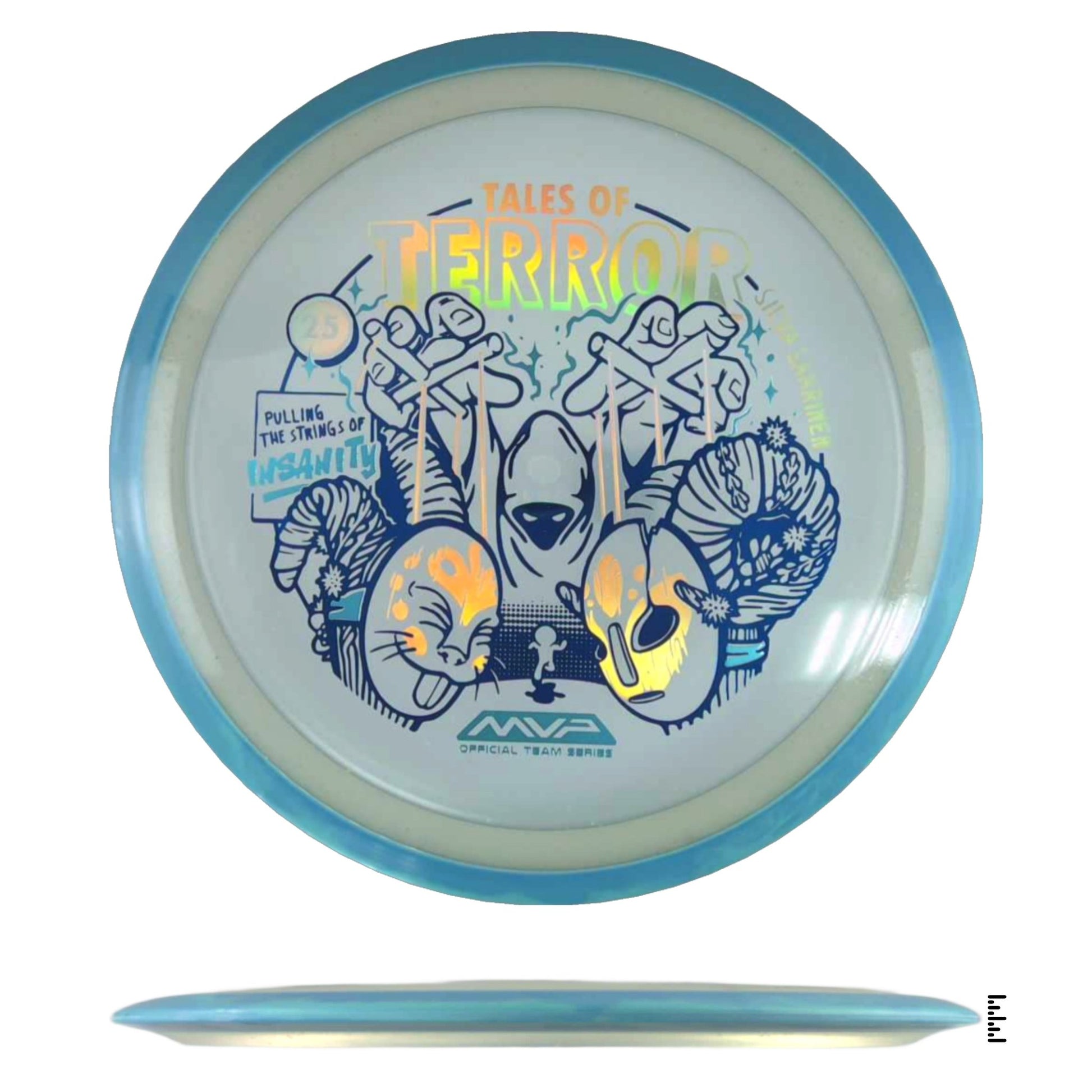 Axiom Discs Particle Proton Insanity - 2025 Halloween Special Edition - Clear / Light Blue - Powergrip USA