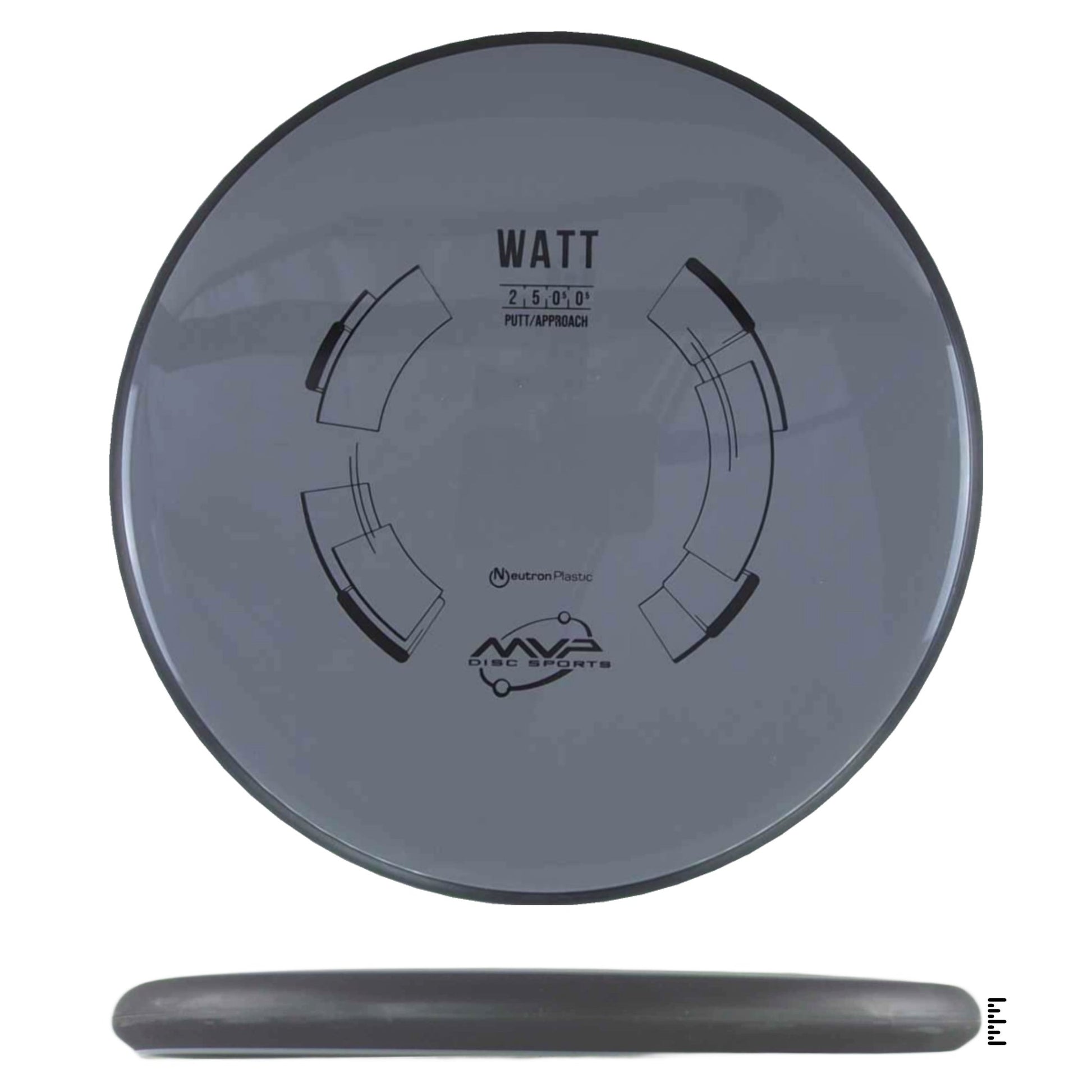 MVP Disc Sports Neutron Watt - Gray - Powergrip USA