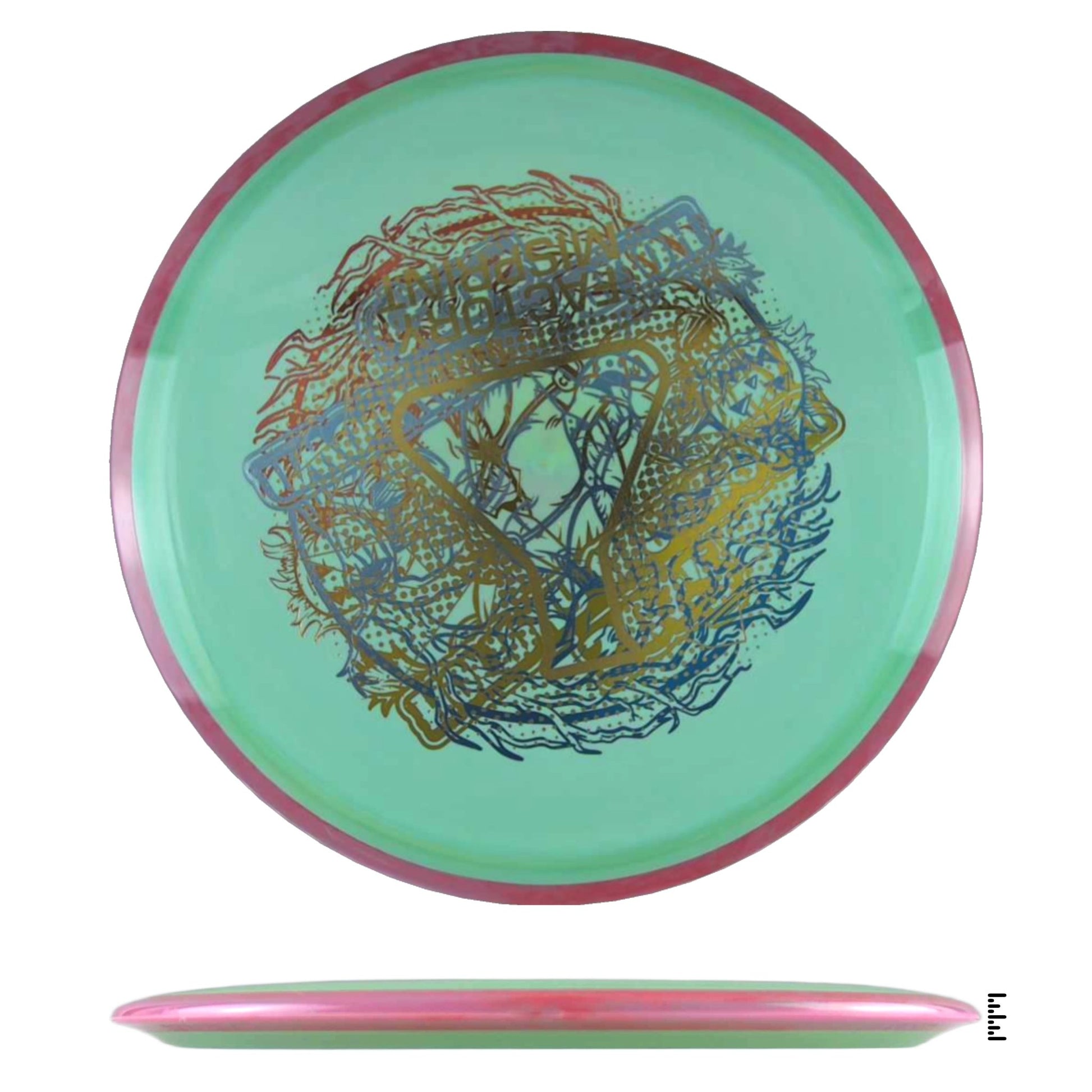 Axiom Discs Neutron Crave Factory Misprint - Light Green / Red - Powergrip USA