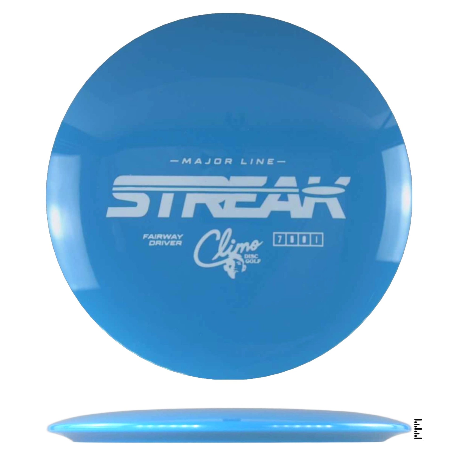 Climo Disc Golf Major Line Streak - Sky Blue - Powergrip USA