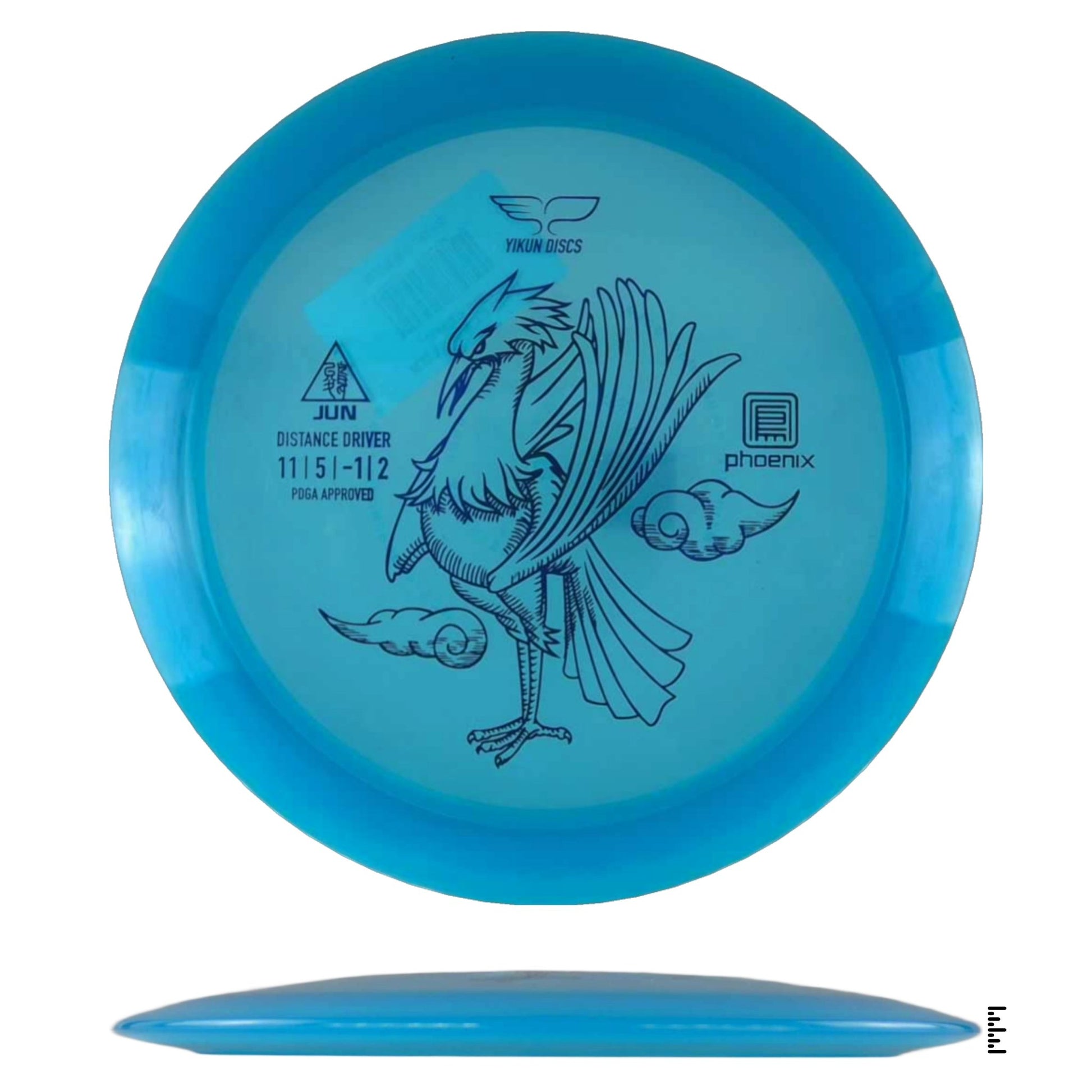 Yikun Discs Phoenix Jun - Blue - Powergrip USA