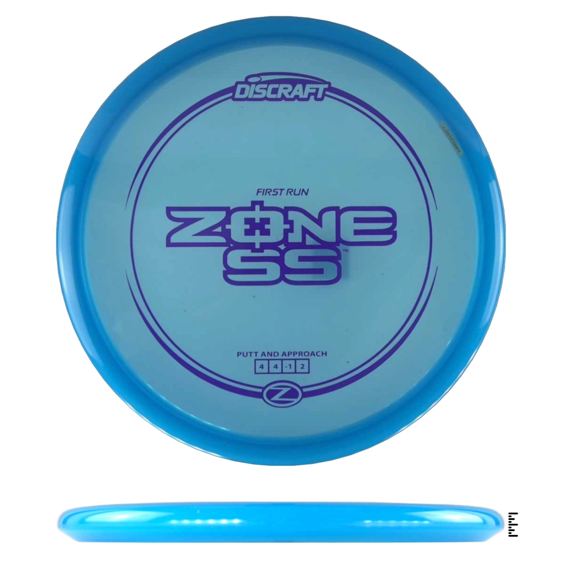 Discraft Z Line Zone SS - First Run - Blue - Powergrip USA