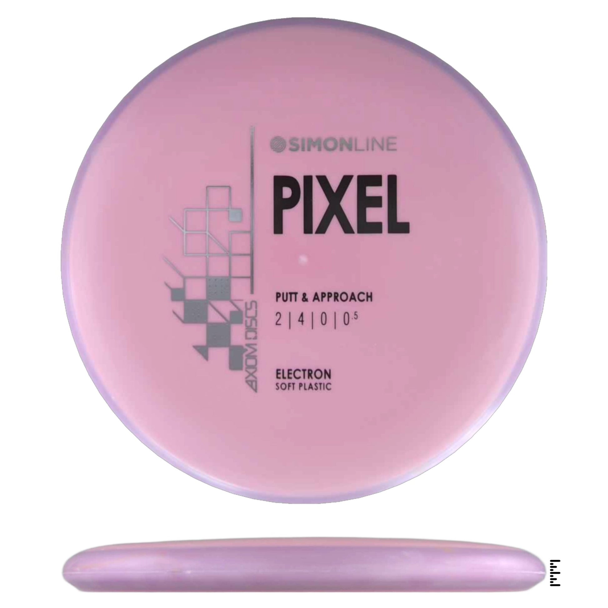 Axiom Discs Simon Line Electron Soft Pixel - Light Pink / Plum - Powergrip USA