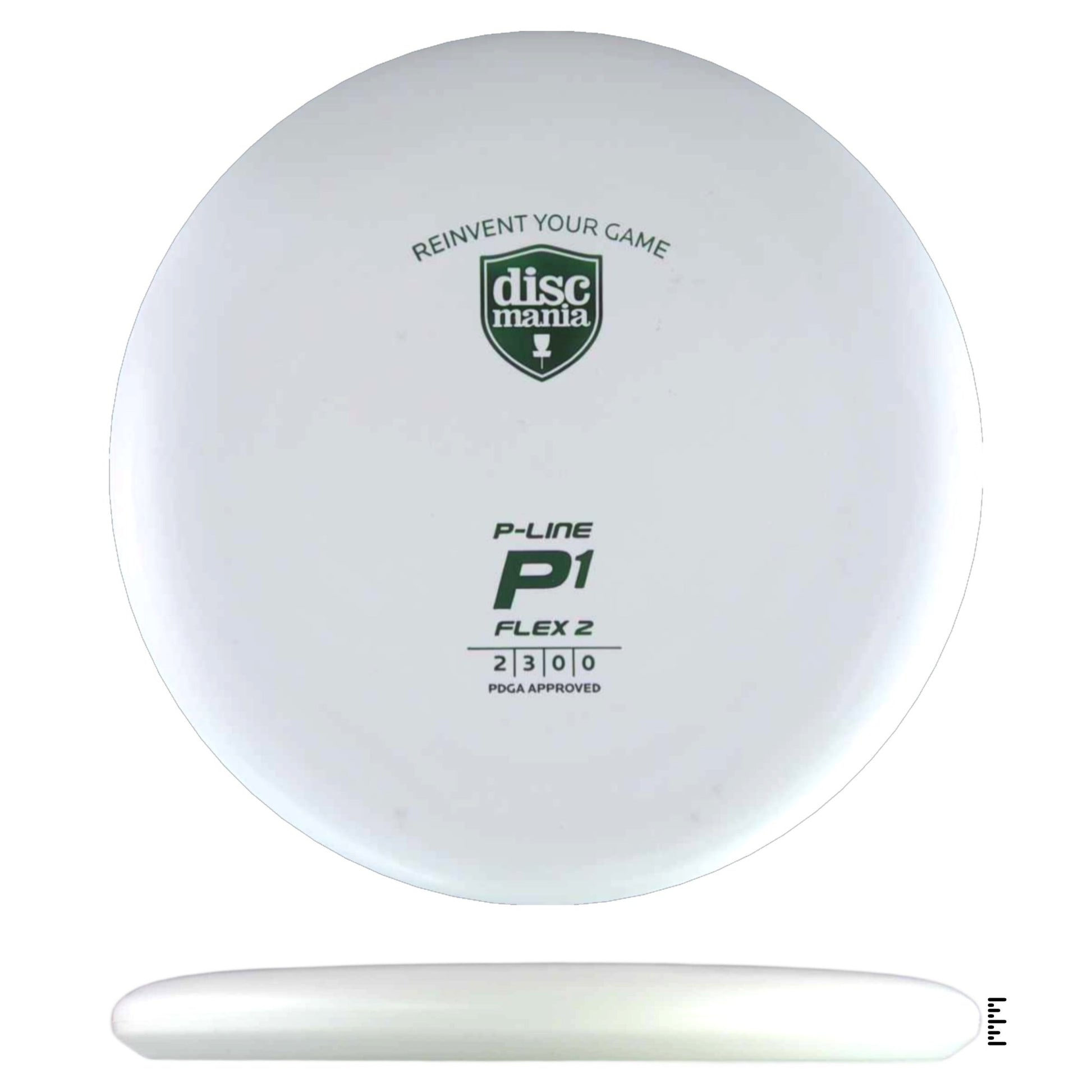 Discmania P - Line Flex 2 P1 - White - Powergrip USA