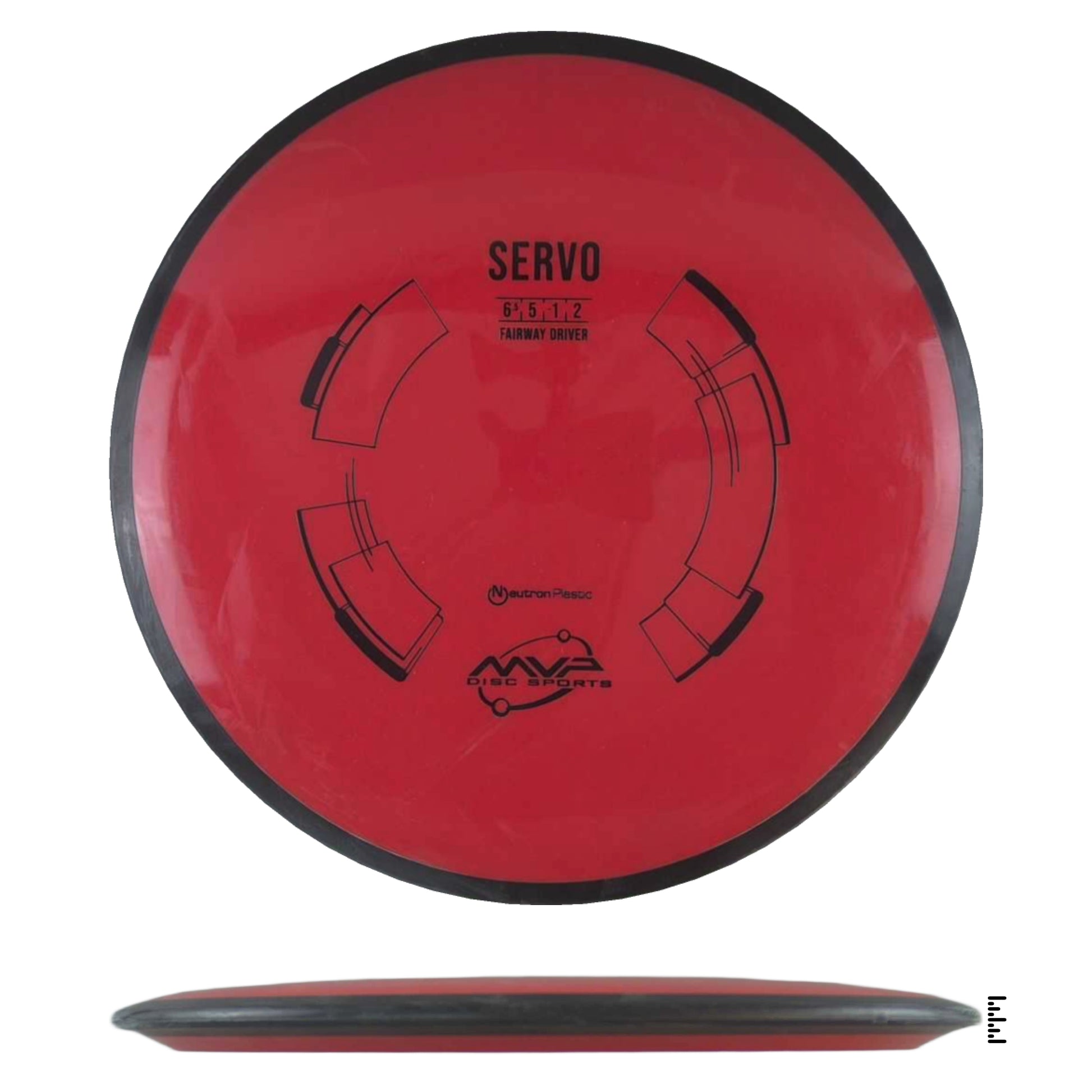Red MVP Servo disc golf disc