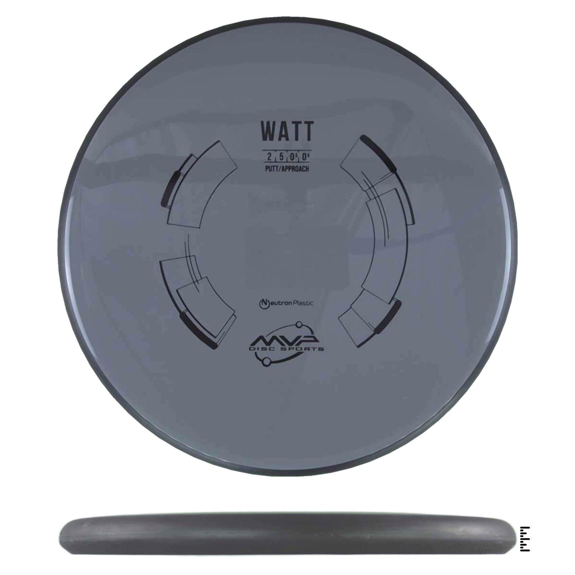 MVP Disc Sports Neutron Watt - Gray - Powergrip USA
