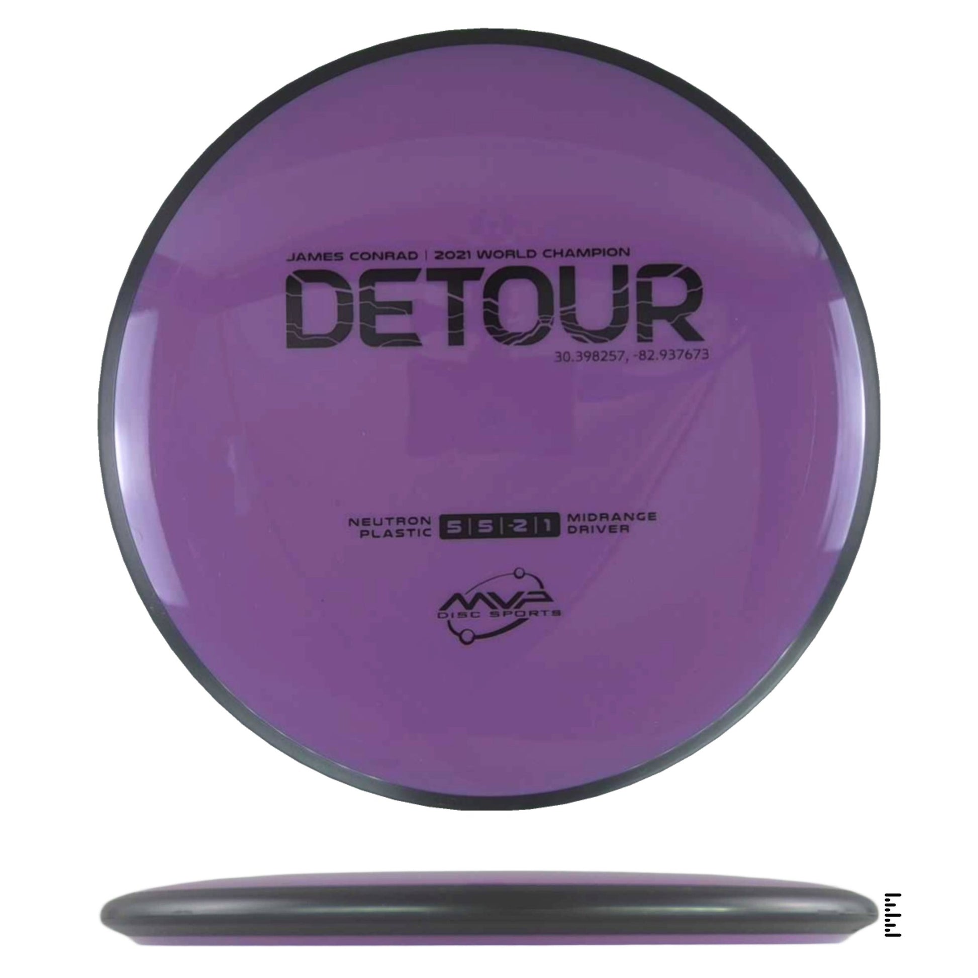 MVP Disc Sports Neutron Detour - Violet - Powergrip USA
