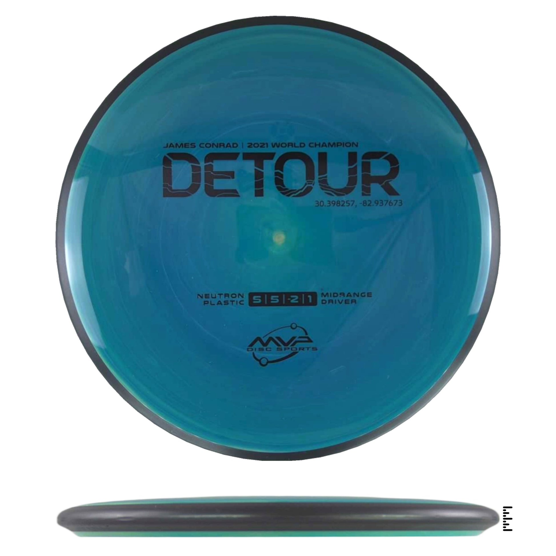 MVP Disc Sports Neutron Detour - Dark Turquoise - Powergrip USA