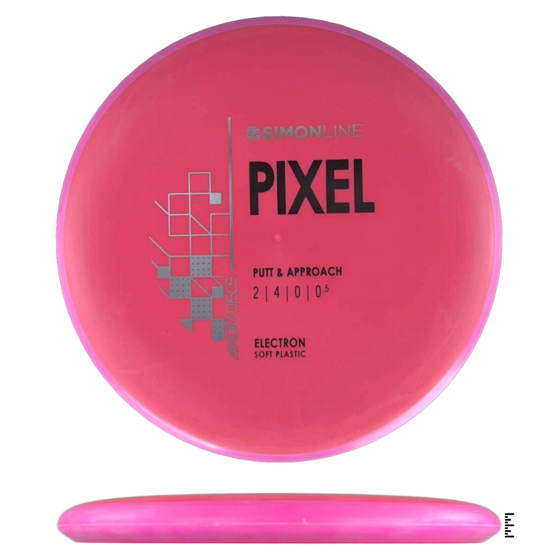 Axiom Discs Simon Line Electron Soft Pixel - Red / Pink - Powergrip USA