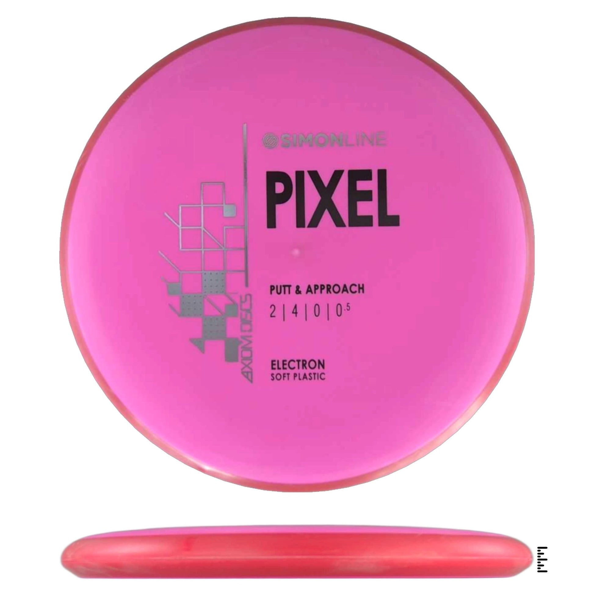 Axiom Discs Simon Line Electron Soft Pixel - Pink / Dark Orange - Powergrip USA