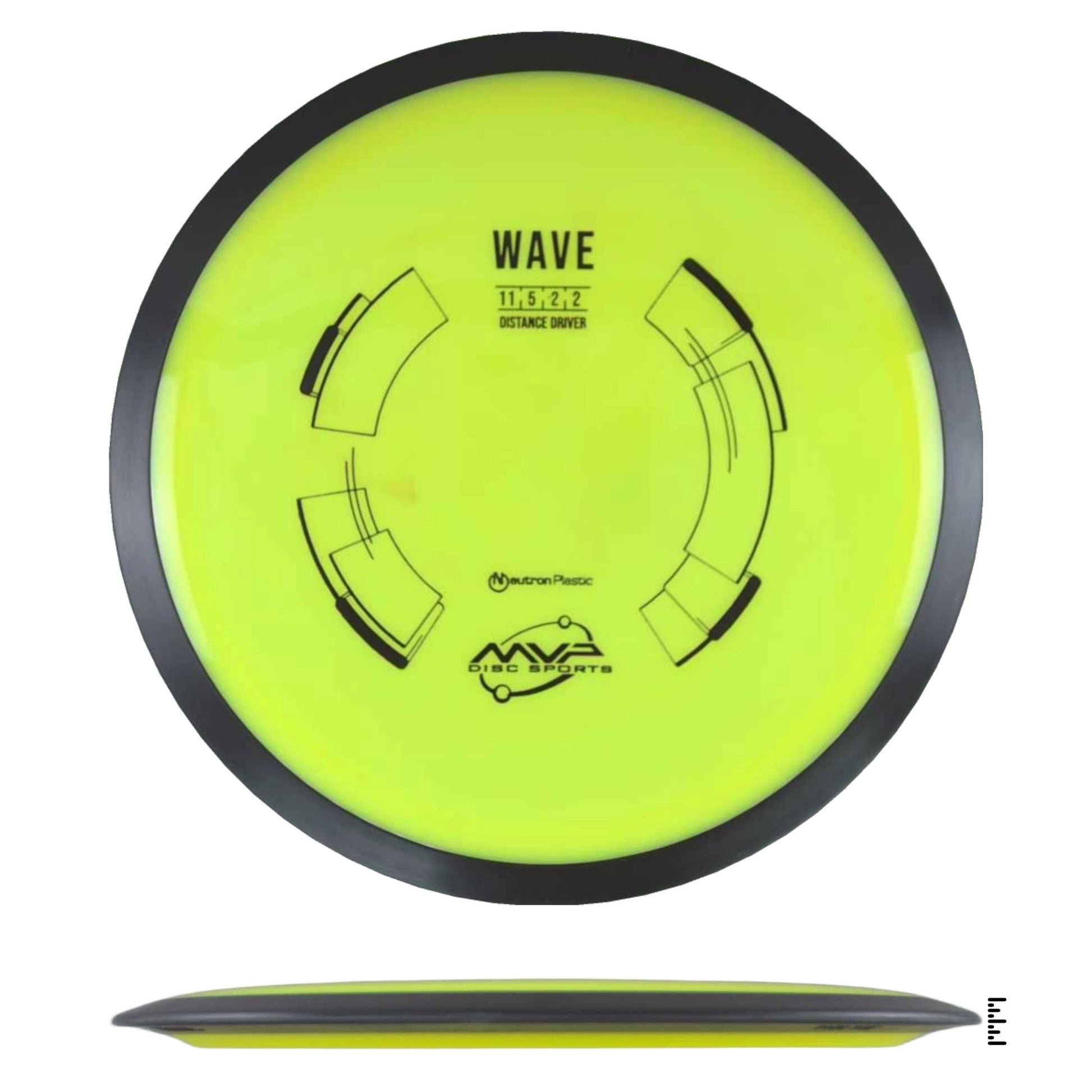 MVP Disc Sports Neutron Wave - Yellow - Powergrip USA