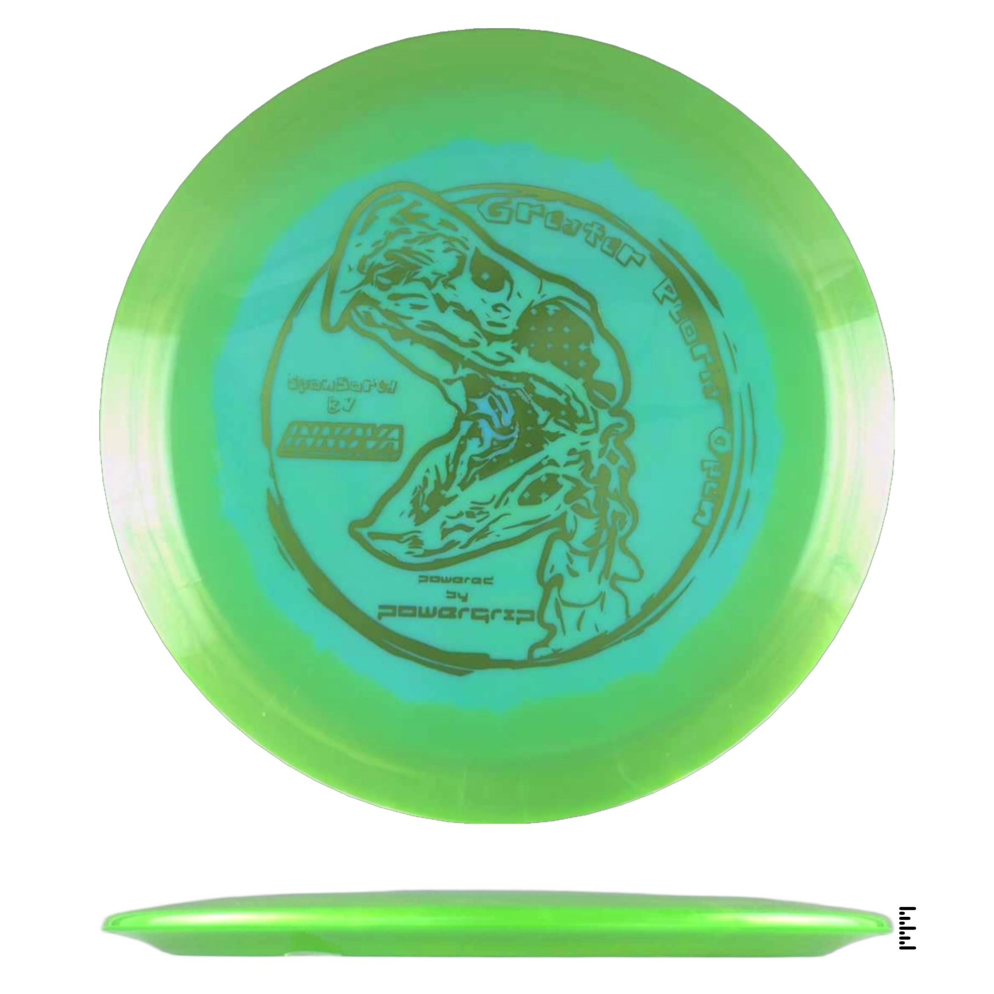 Innova Halo Firebird - 2024 Greater Peoria Open - Light Blue / Lime - Powergrip USA