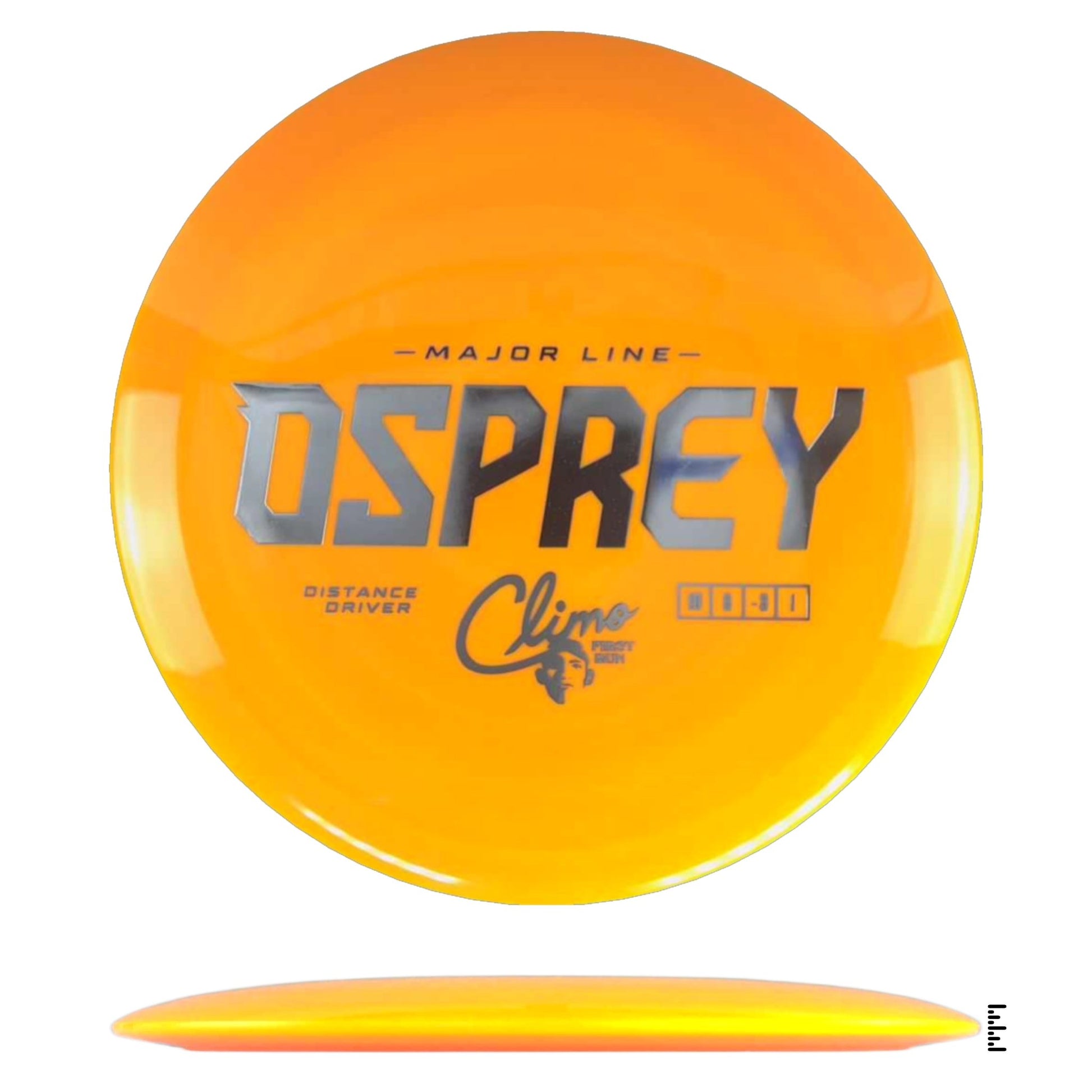 Climo Disc Golf Major Line Osprey First Run - Orange - Powergrip USA