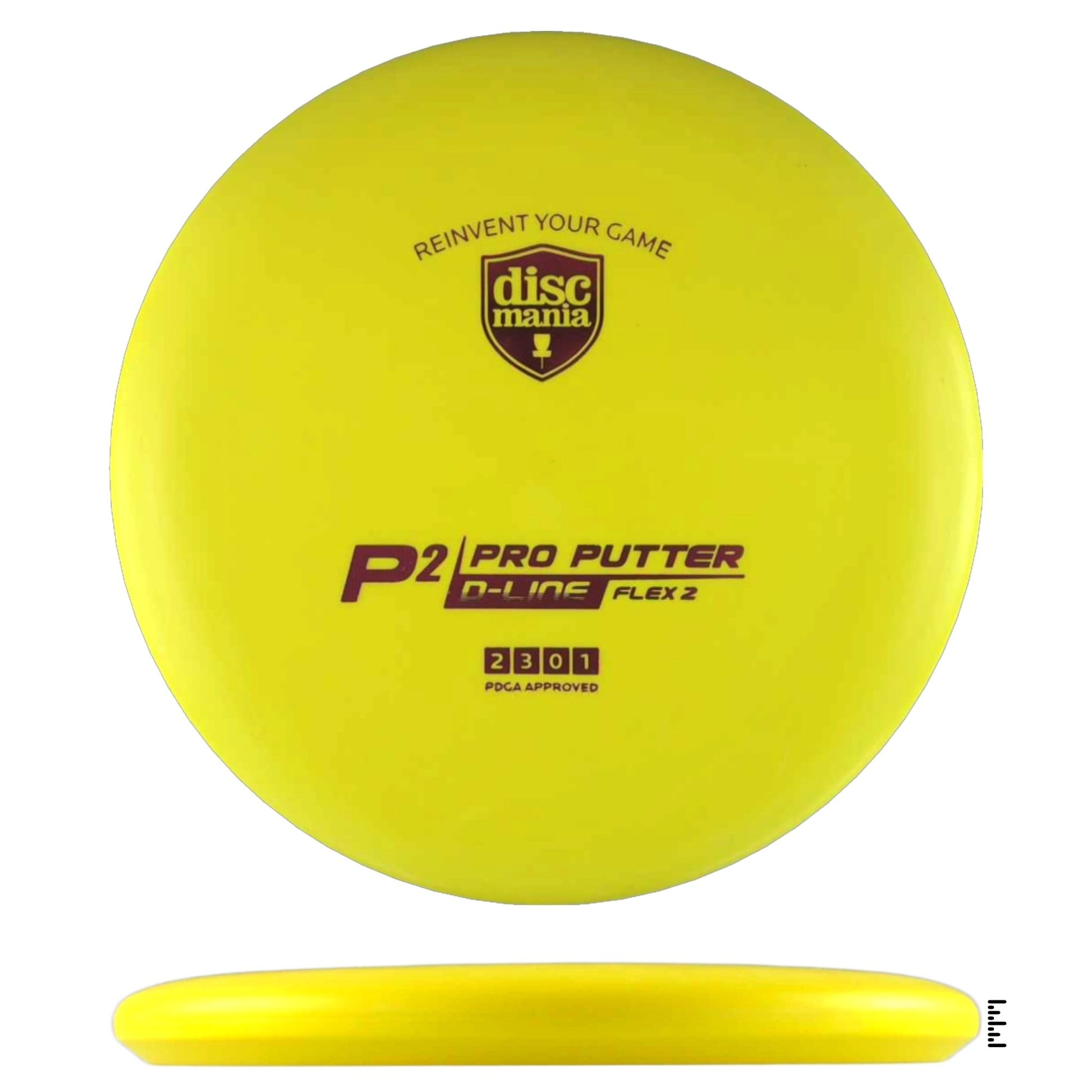 Discmania D - Line Flex 2 P2 - Yellow - Powergrip USA