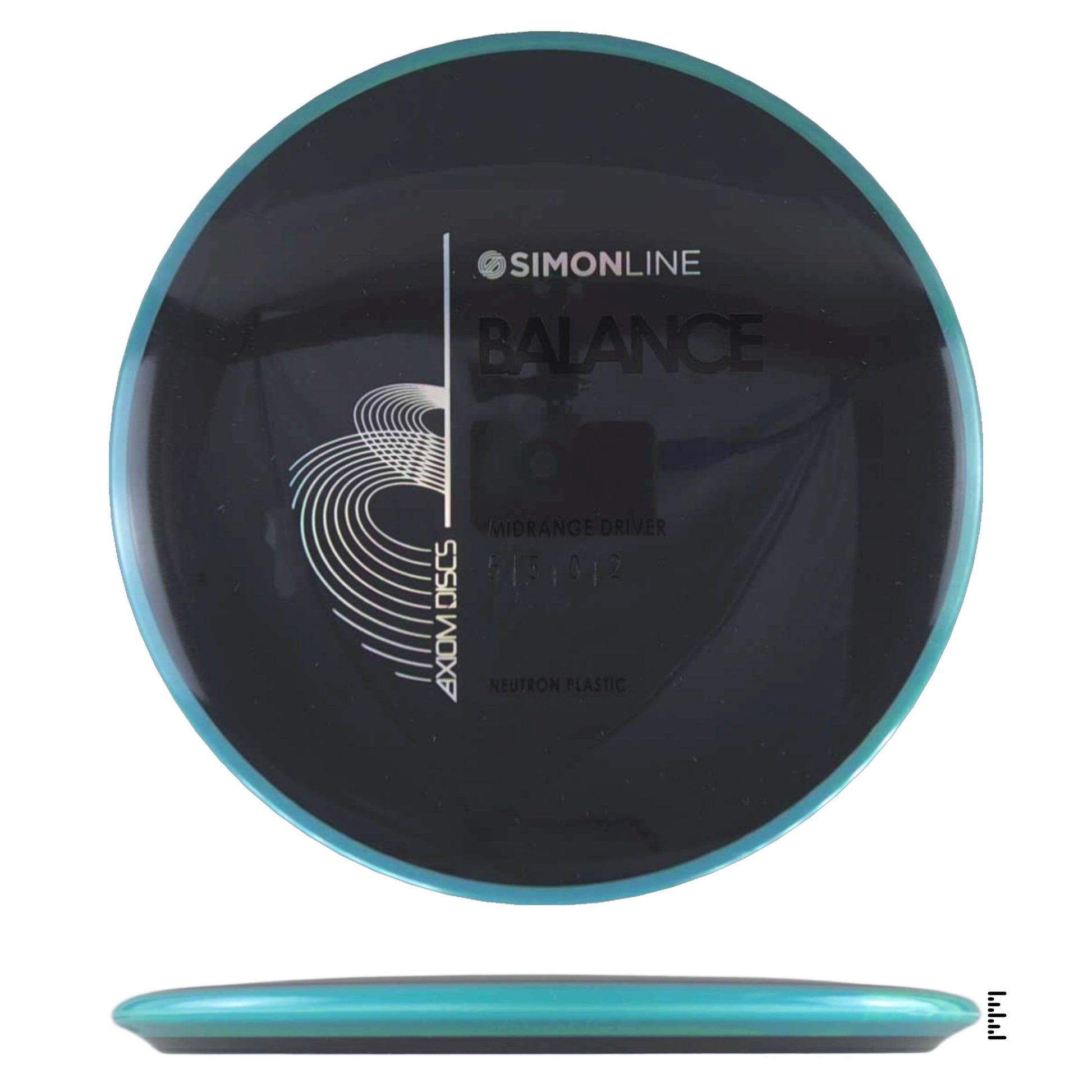 Axiom Discs Neutron Balance - Black / Turquoise - Powergrip USA