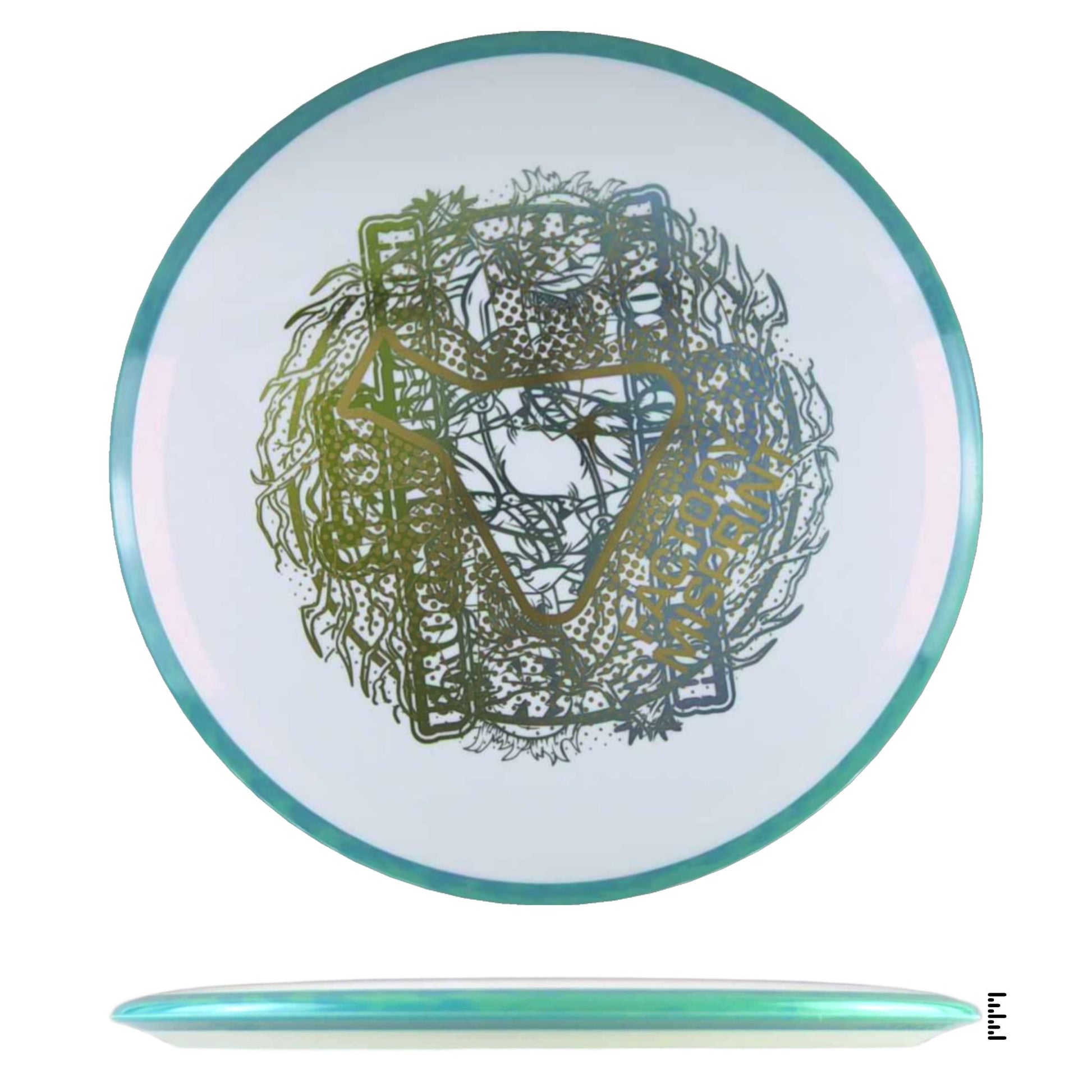 Axiom Discs Neutron Crave Factory Misprint - White / Teal - Powergrip USA
