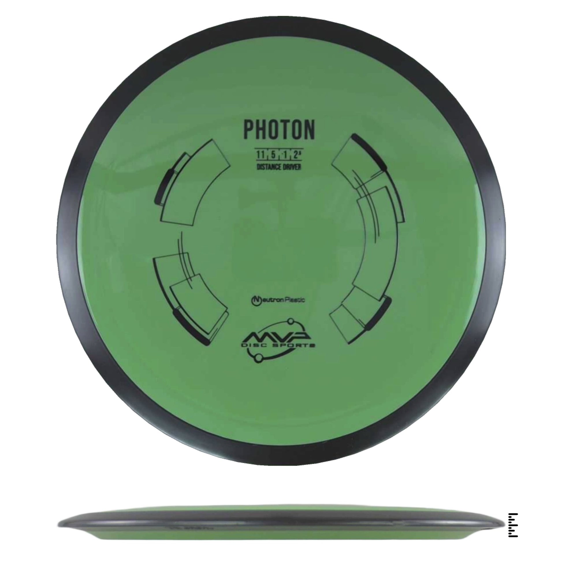 MVP Disc Sports Neutron Photon - Dark Green - Powergrip USA