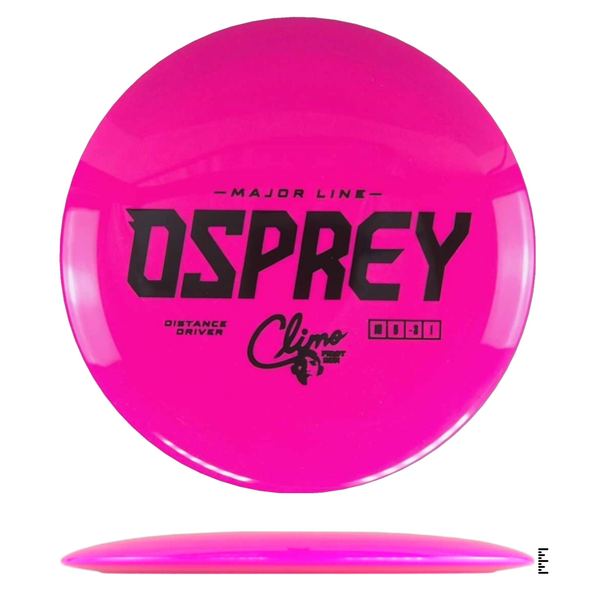 Climo Disc Golf Major Line Osprey First Run - Hot Pink - Powergrip USA