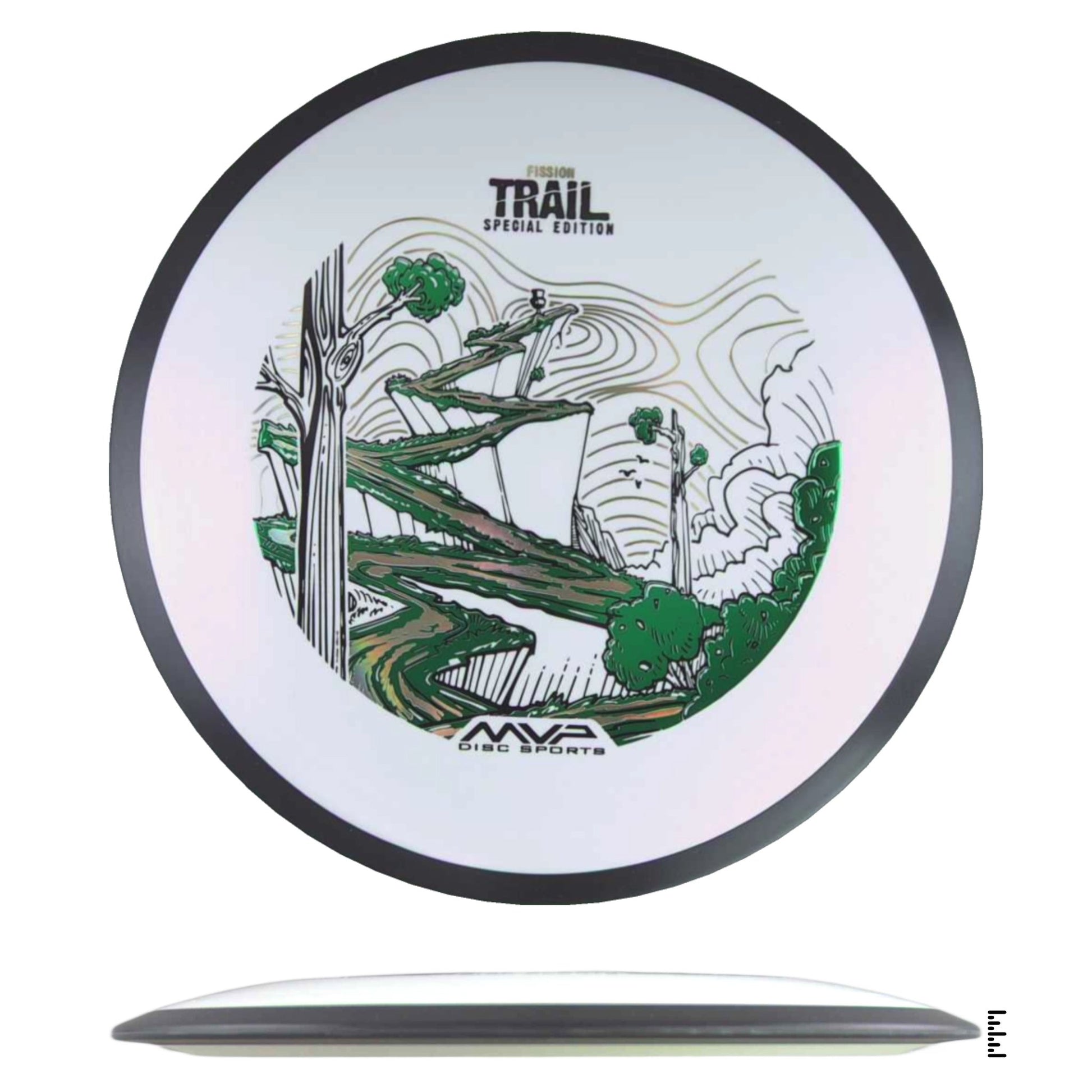 MVP Disc Sports Fission Trail - Special Edition - White - Powergrip USA