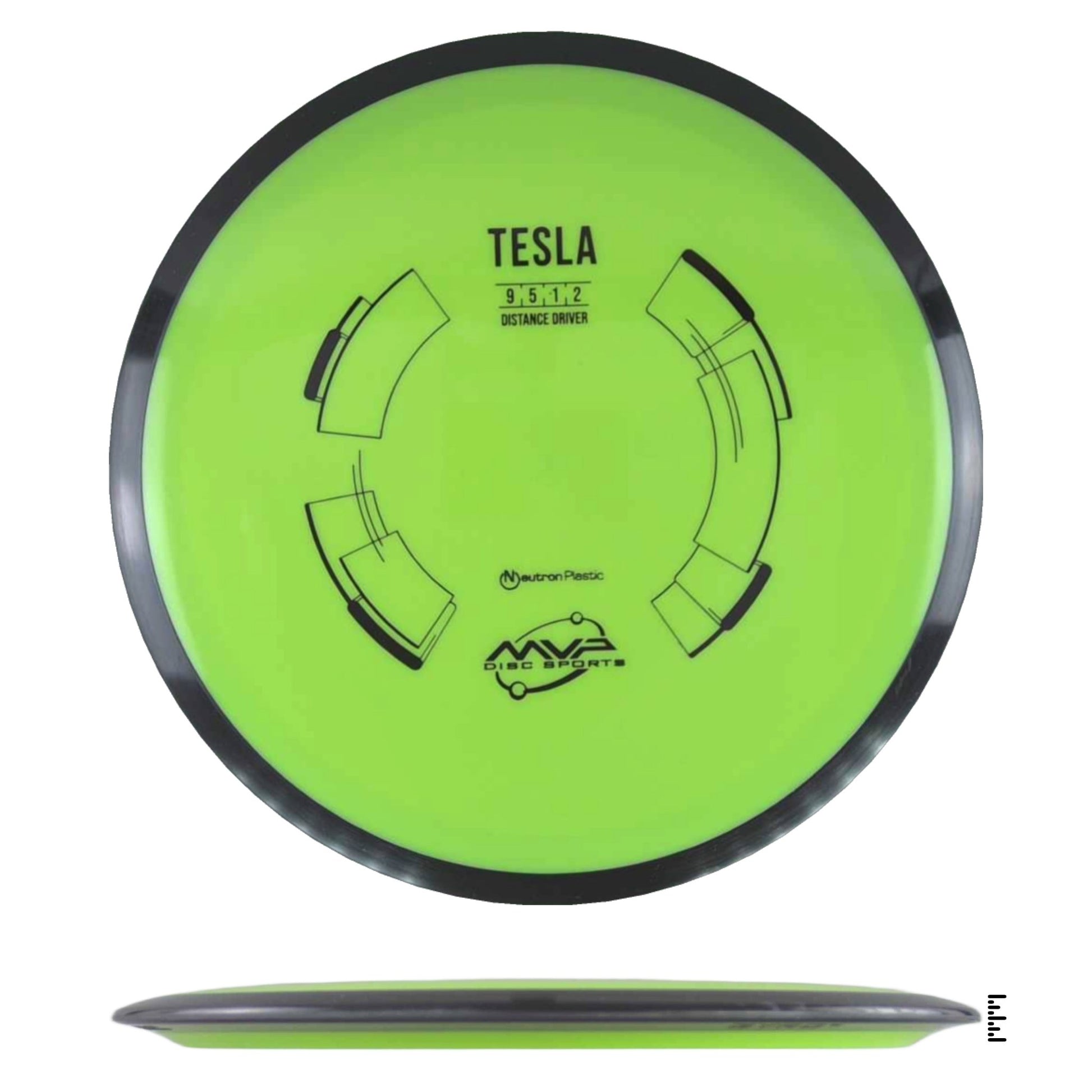 MVP Disc Sports Neutron Tesla - Lime - Powergrip USA