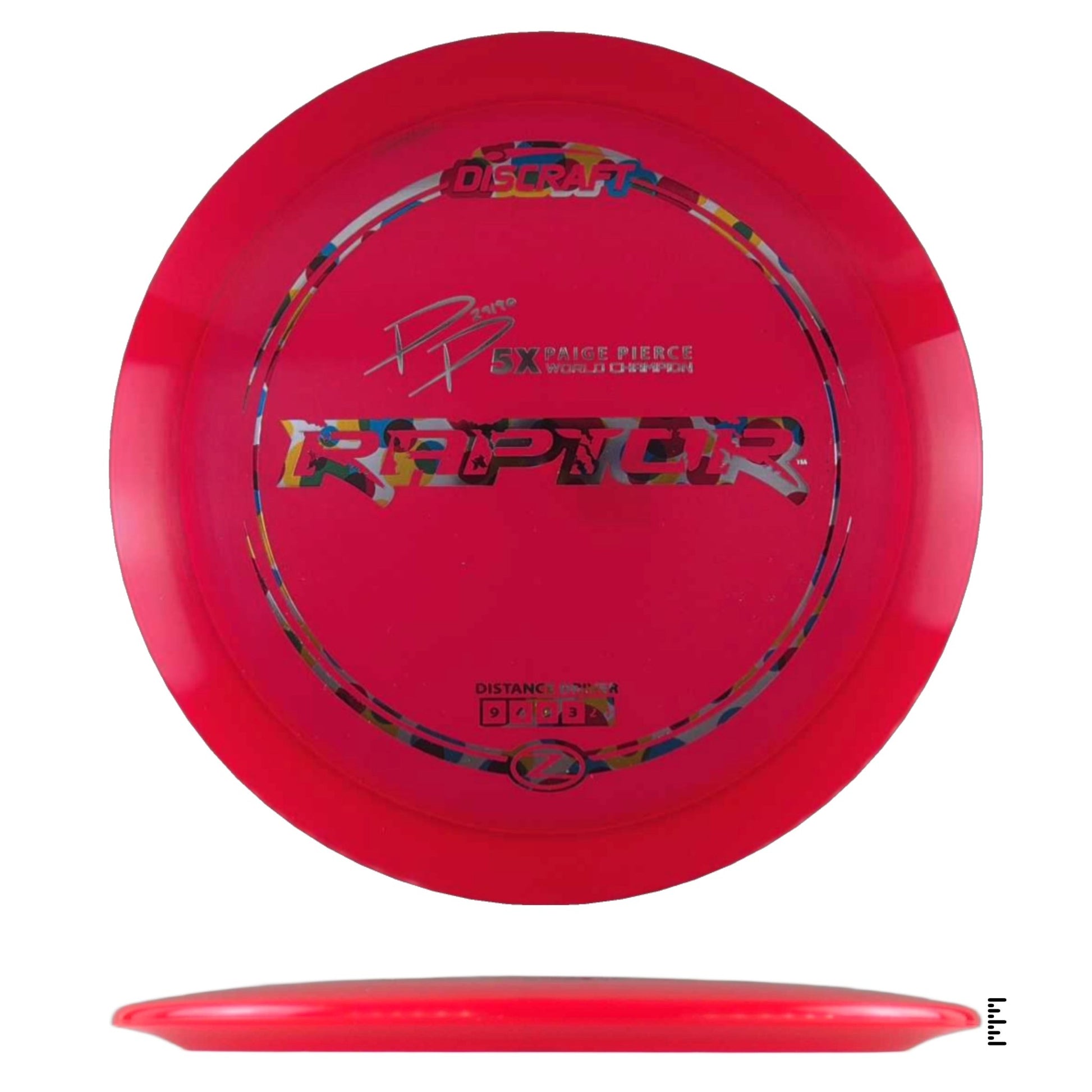 Discraft Z Line Raptor Paige Pierce 5x Edition - Red - Powergrip USA