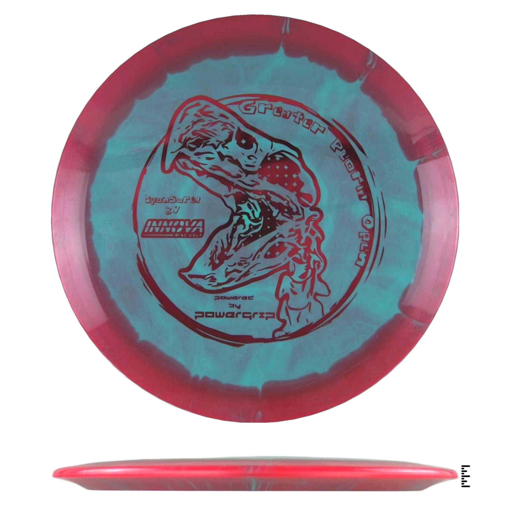 Innova Halo Firebird - 2024 Greater Peoria Open - Turquoise / Red - Powergrip USA