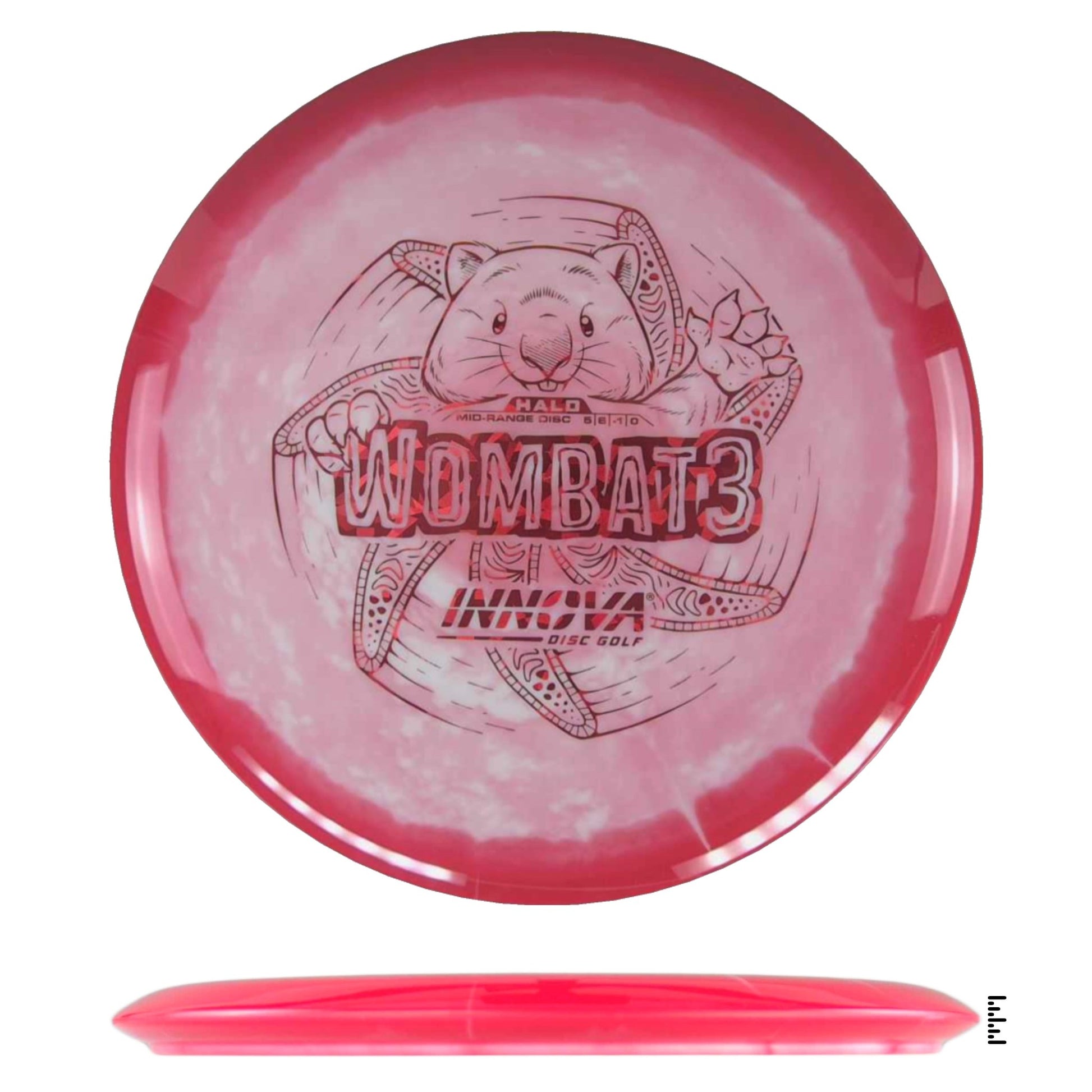 Innova Halo Star Wombat3 - White / Red - Powergrip USA