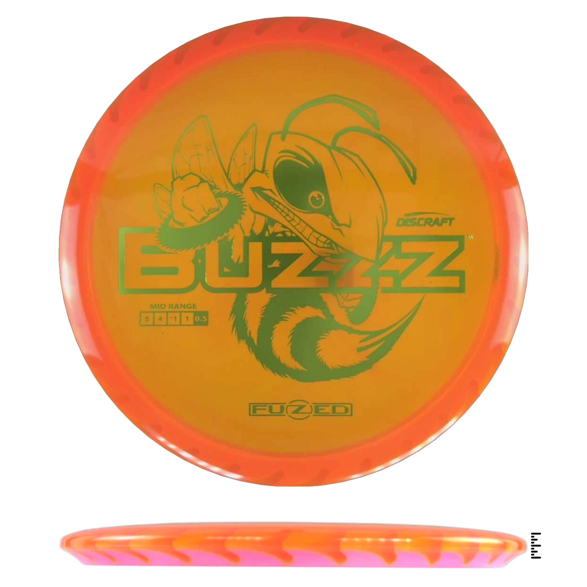 Discraft Fuzed Line Buzzz Saw Pattern (Buzzzsaw) - Yellow / Pink - Powergrip USA