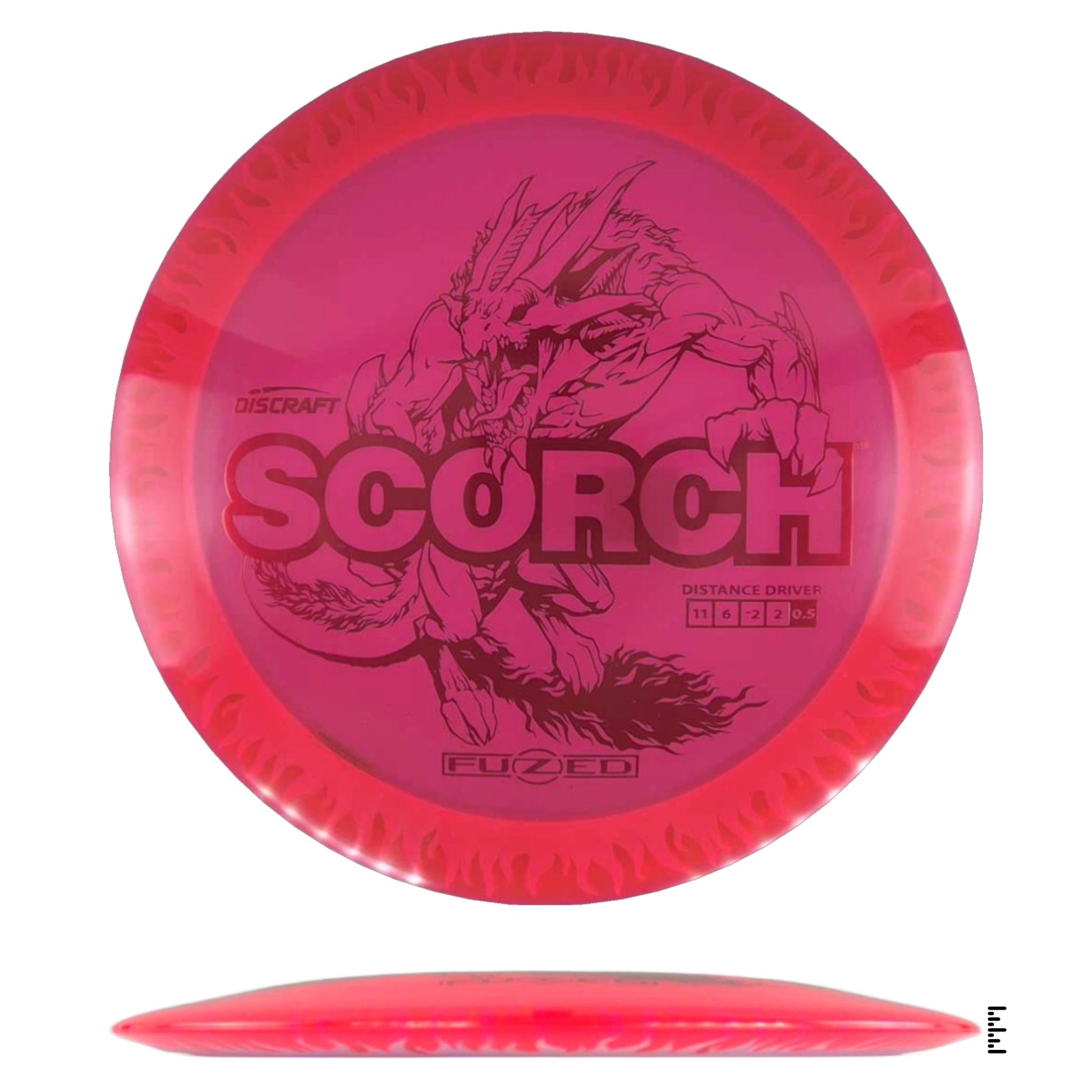Discraft Fuzed Line Scorch - Red / White - Powergrip USA