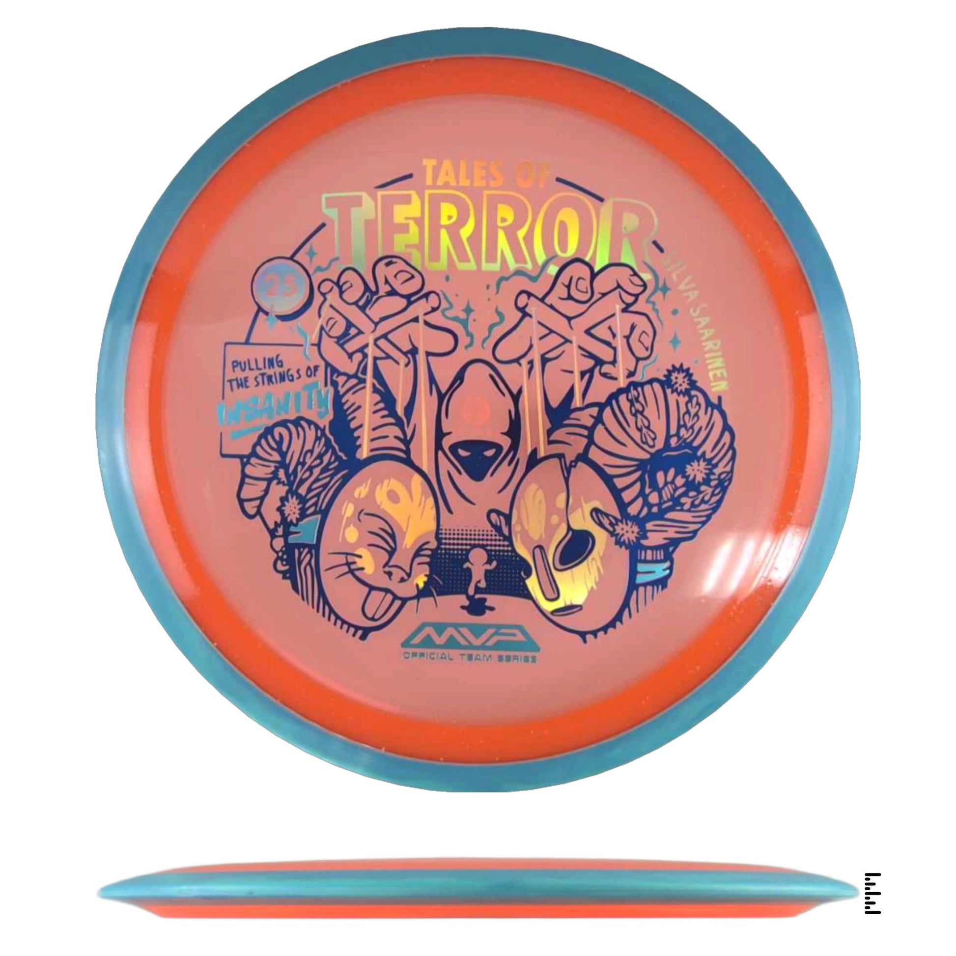 Axiom Discs Particle Proton Insanity - 2025 Halloween Special Edition - Orange / Light Blue - Powergrip USA