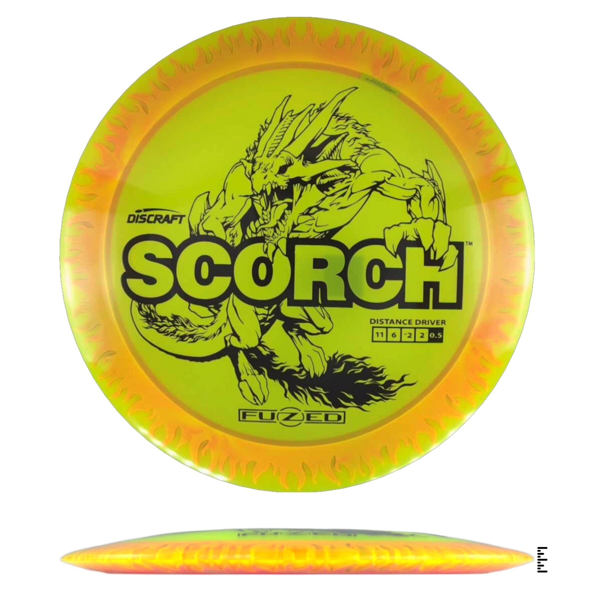 Discraft Fuzed Line Scorch - Yellow / Pink - Powergrip USA