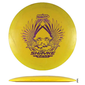 Yellow Innova Star Shryke disc golf disc