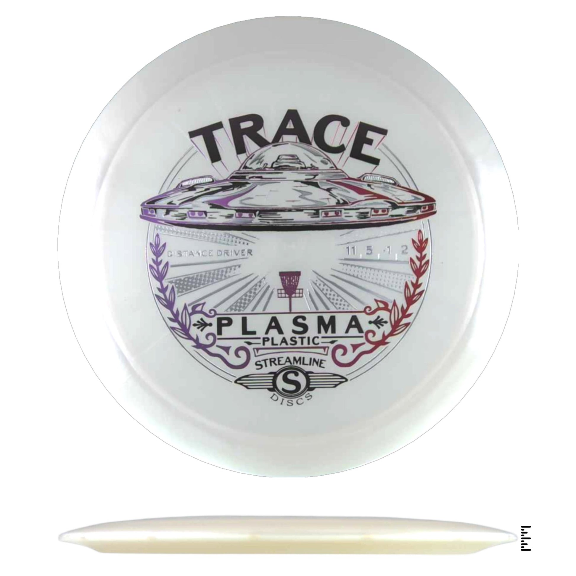Streamline Discs Plasma Trace - White - Powergrip USA