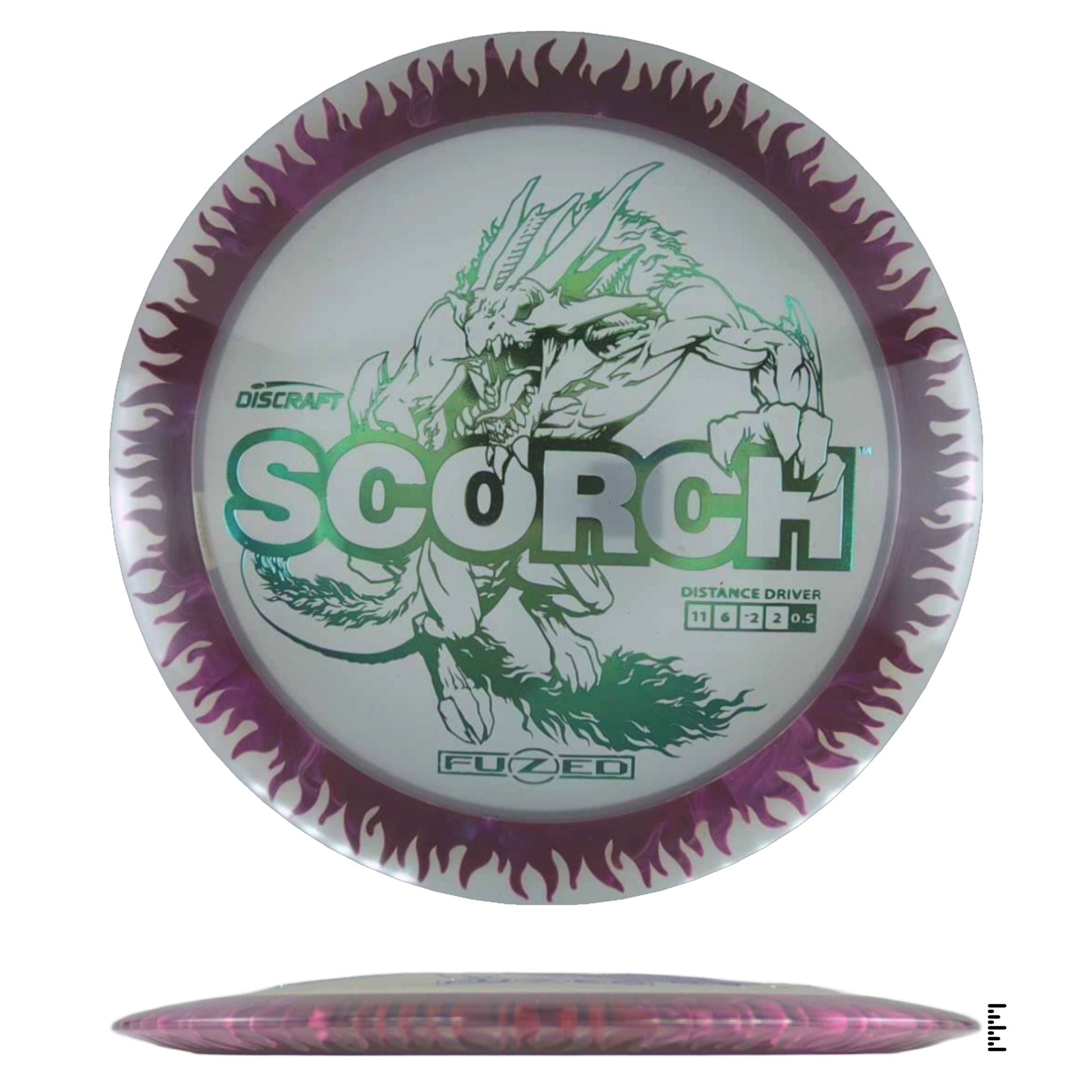 Discraft Fuzed Line Scorch - Clear / Violet - Powergrip USA