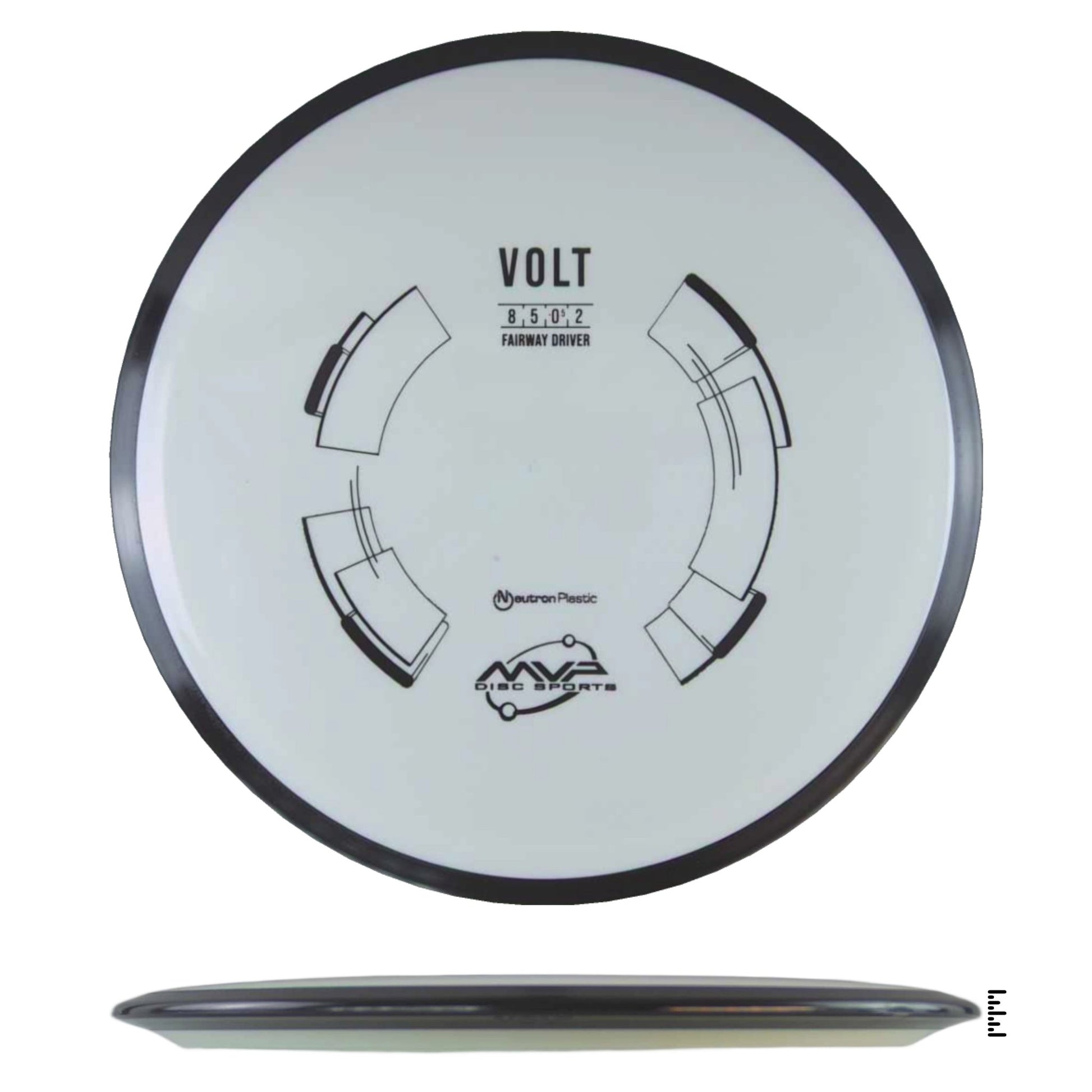 MVP Disc Sports Neutron Volt - White - Powergrip USA