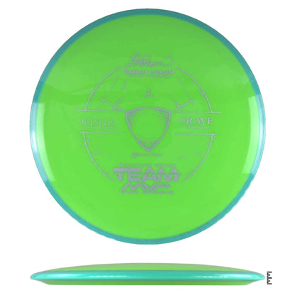 Axiom Discs Neutron Crave Sarah Hokom Signature Edition - Lime / Sky Blue - Powergrip USA